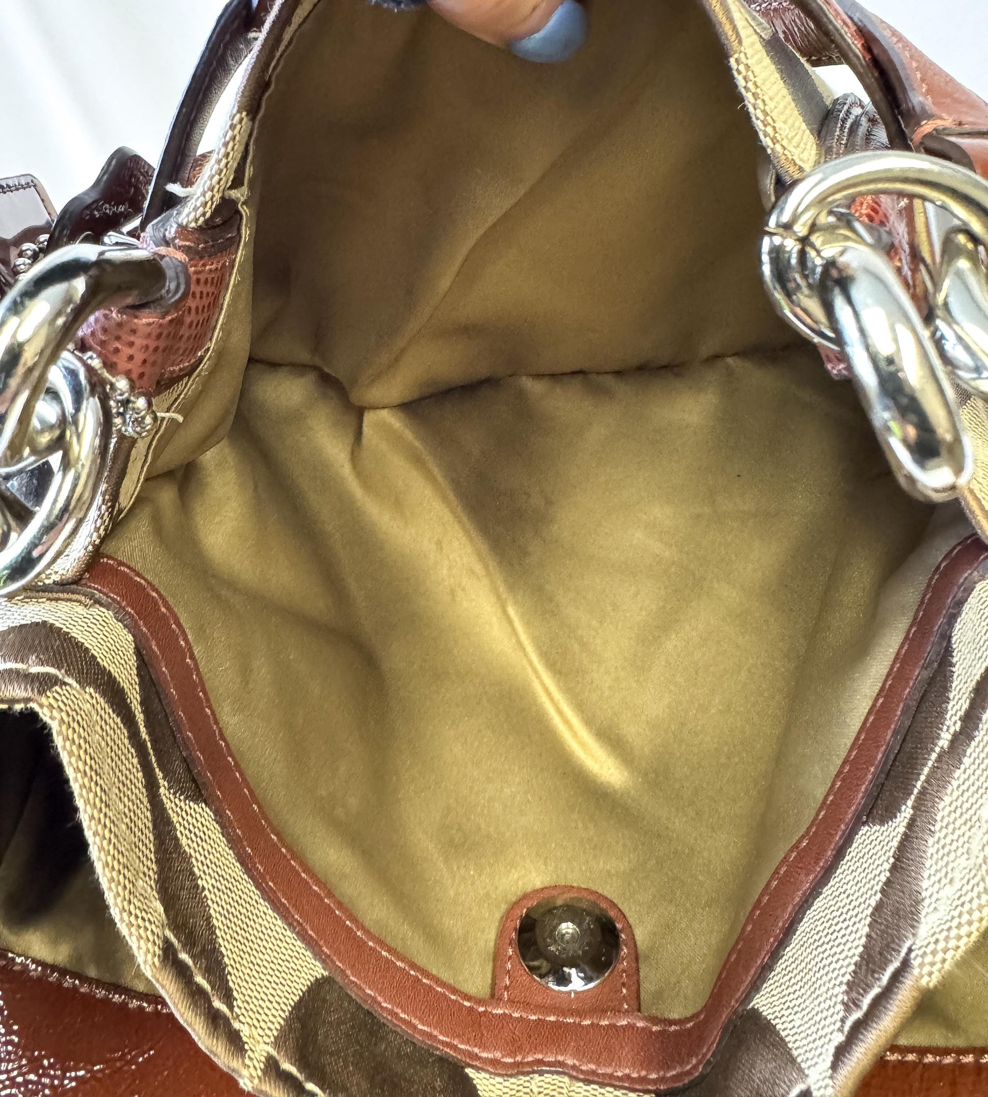 Y2K 00s Coach Chelsea Signature Jayden Carryall Satchel Shoulder Tote Bag Style 17806