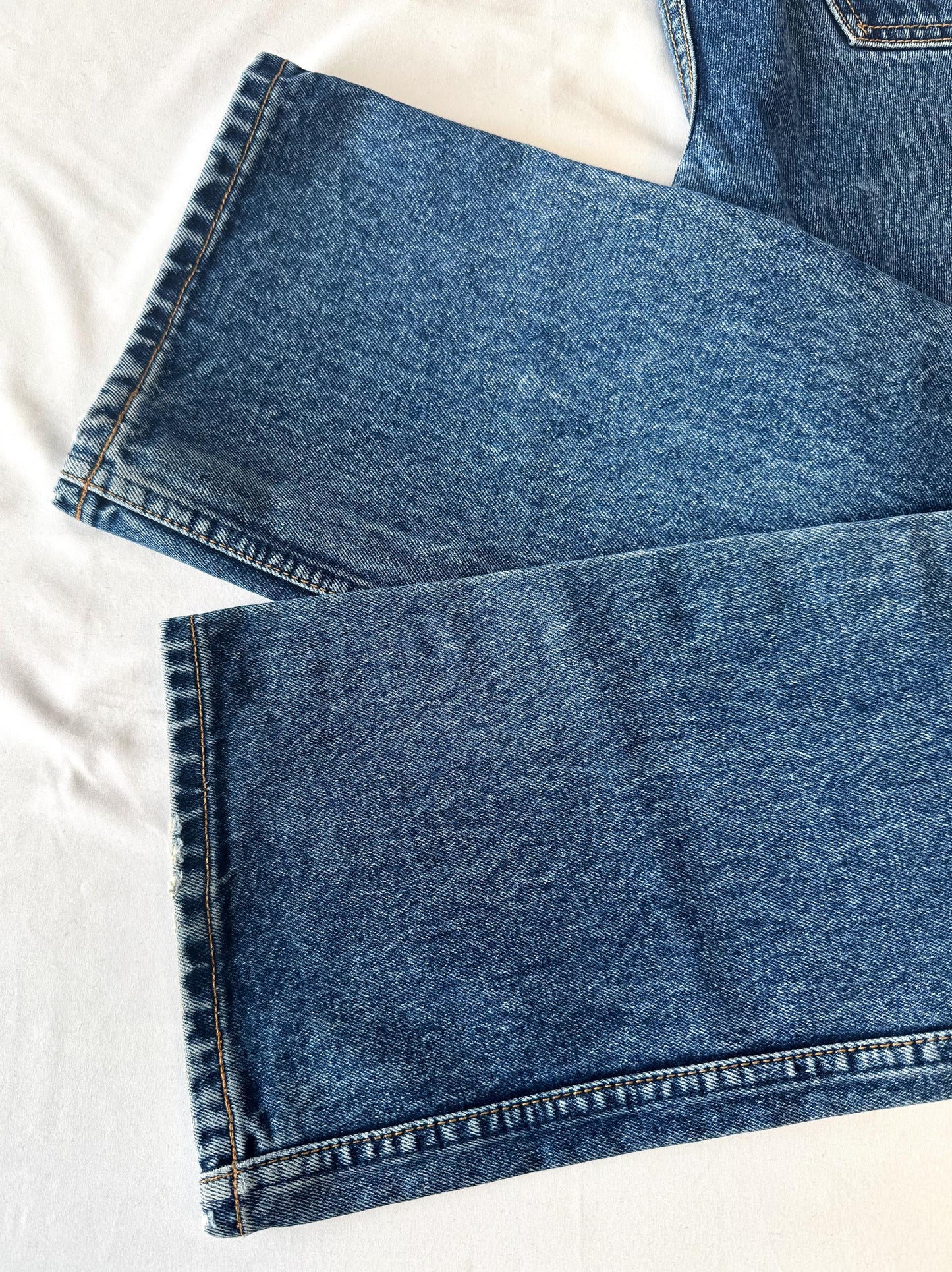 Vintage Lawman's Medium Wash Mid Rise Bootcut Jeans, Women's 26" x 30", Vintage Western Jeans