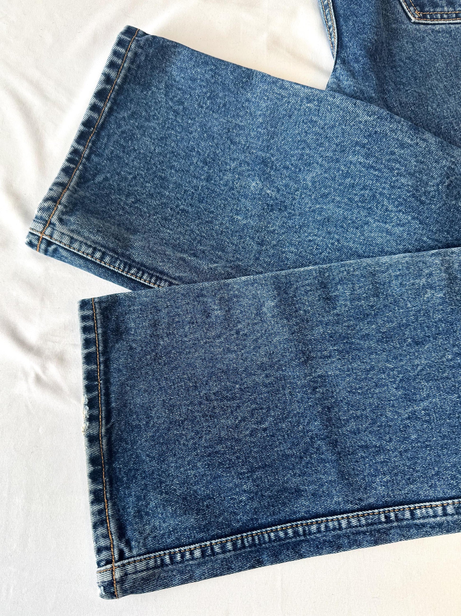 Vintage Lawman's Medium Wash Mid Rise Bootcut Jeans, Women's 26" x 30", Vintage Western Jeans