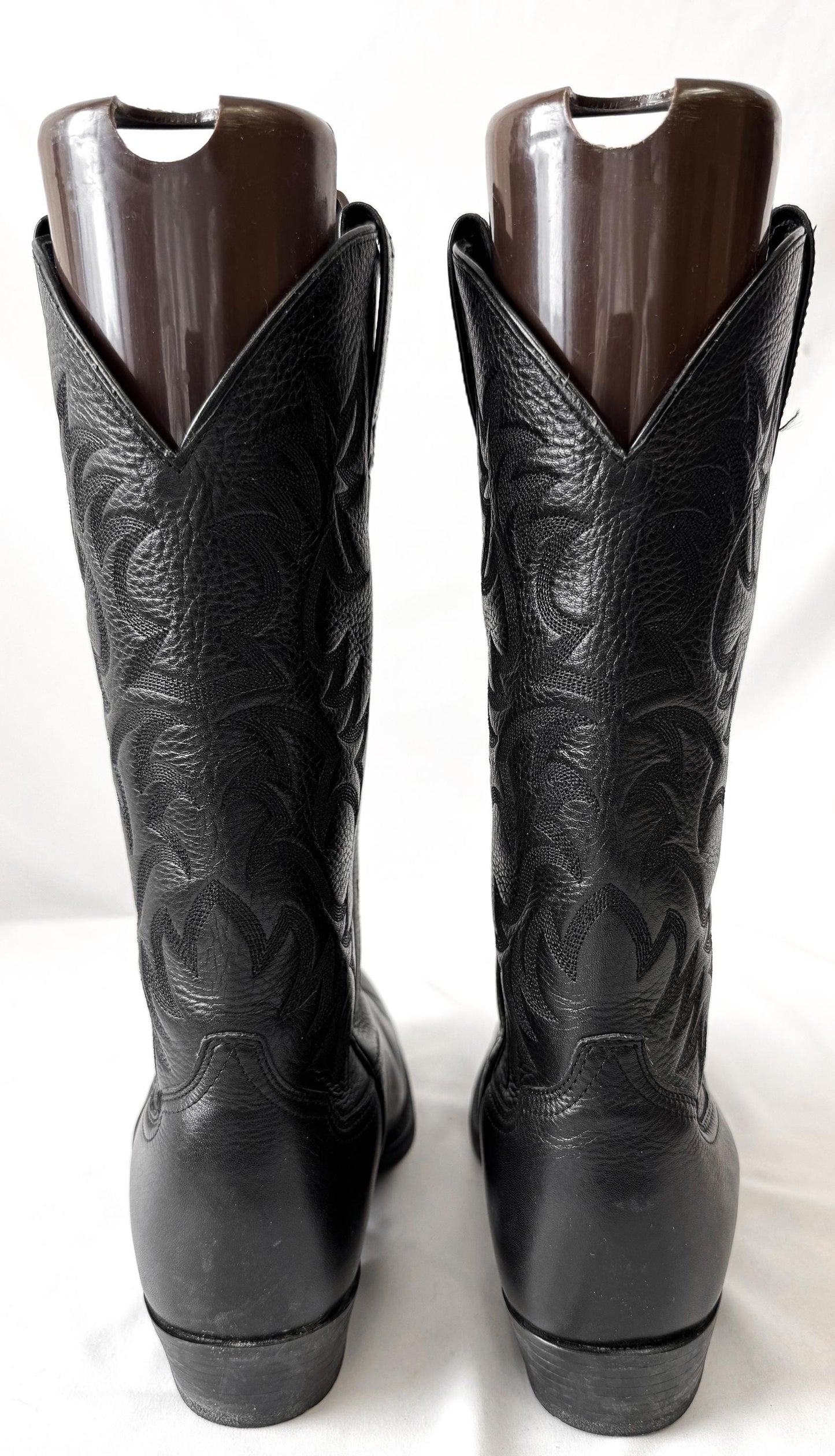 Vintage Style Ariat Heritage R Black Cowboy Boots Style 10002218, Men's Sz. 8.5EE, Vintage Western Festival Boots