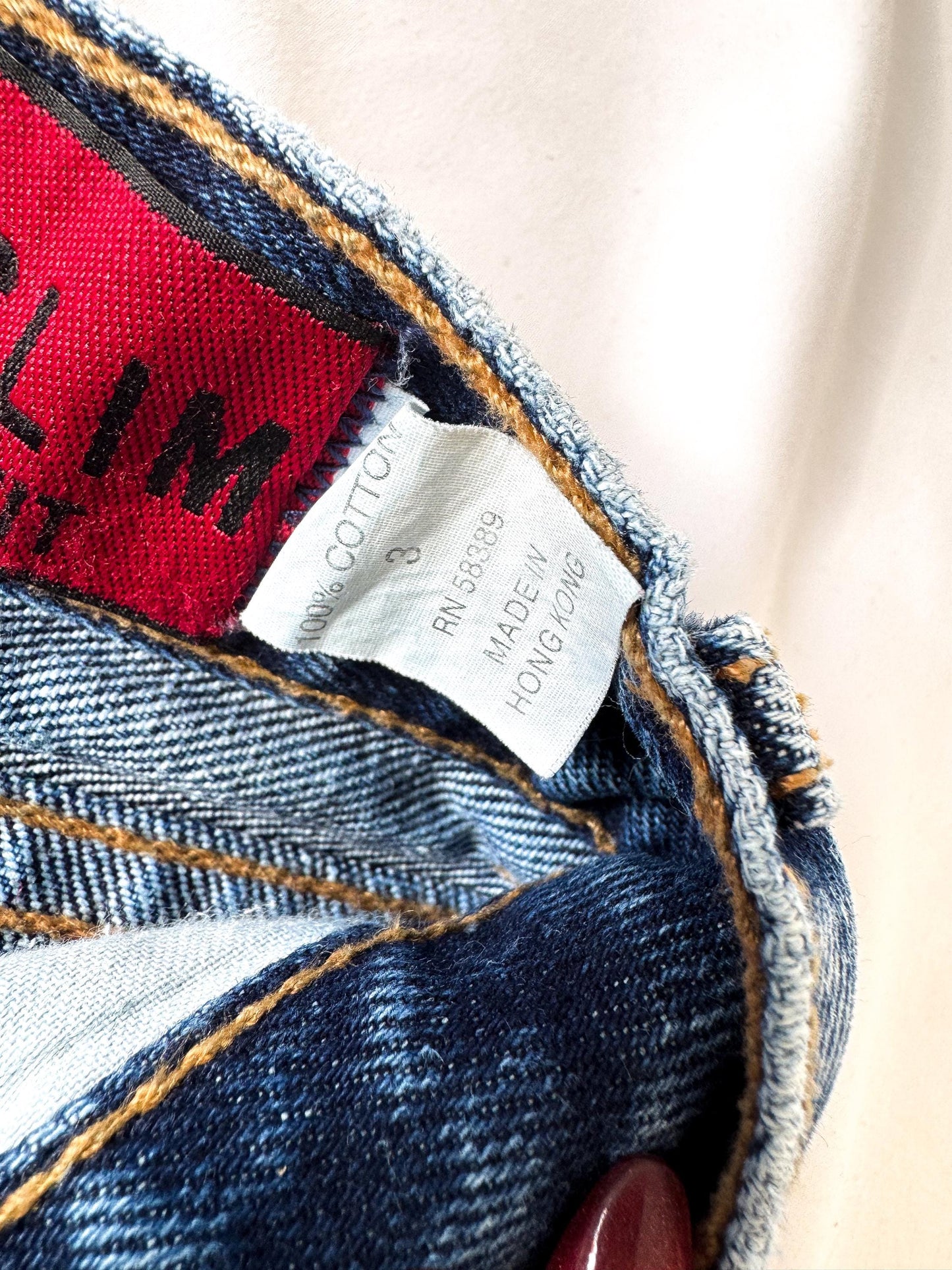 Vintage Lawman's Medium Wash Mid Rise Bootcut Jeans, Women's 26" x 30", Vintage Western Jeans