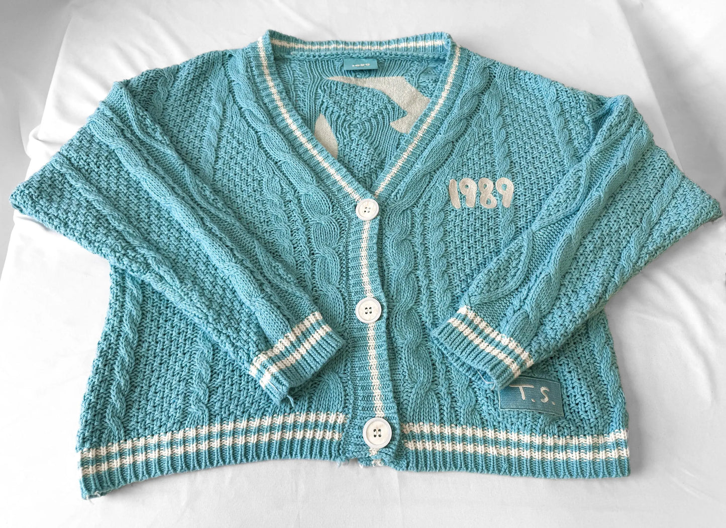 Taylor Swift 1989 Taylor's Version Teal Cardigan, Sz. XS/S
