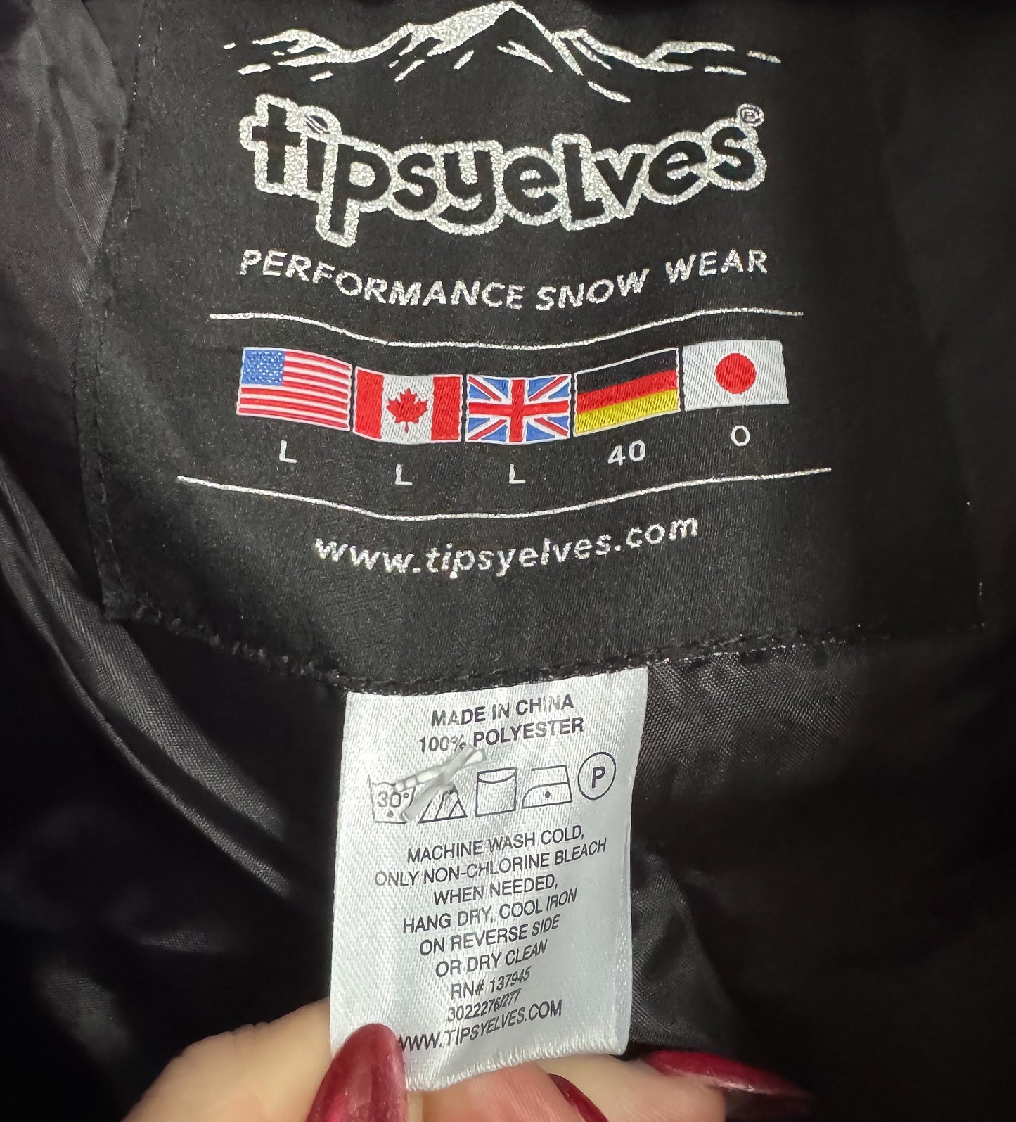 Vintage 90s Tipsy Elves Rainbow Striped Ski Snow Suit, Men's Sz. L, Retro Winter Ski Suit