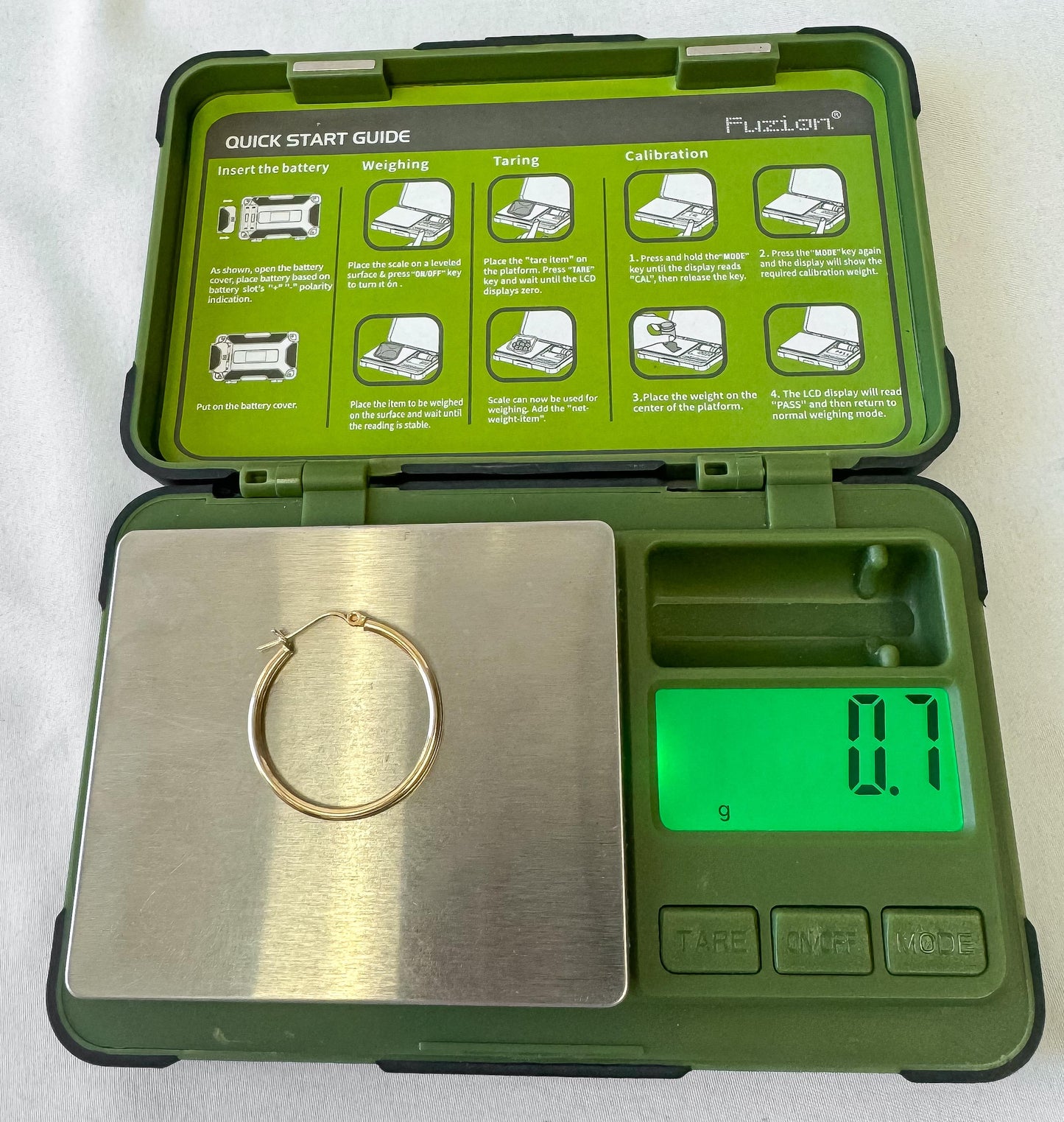 14K Yellow Gold Smooth Hollow Tube Hoop Earrings, Simple Minimalist Everyday Hoops