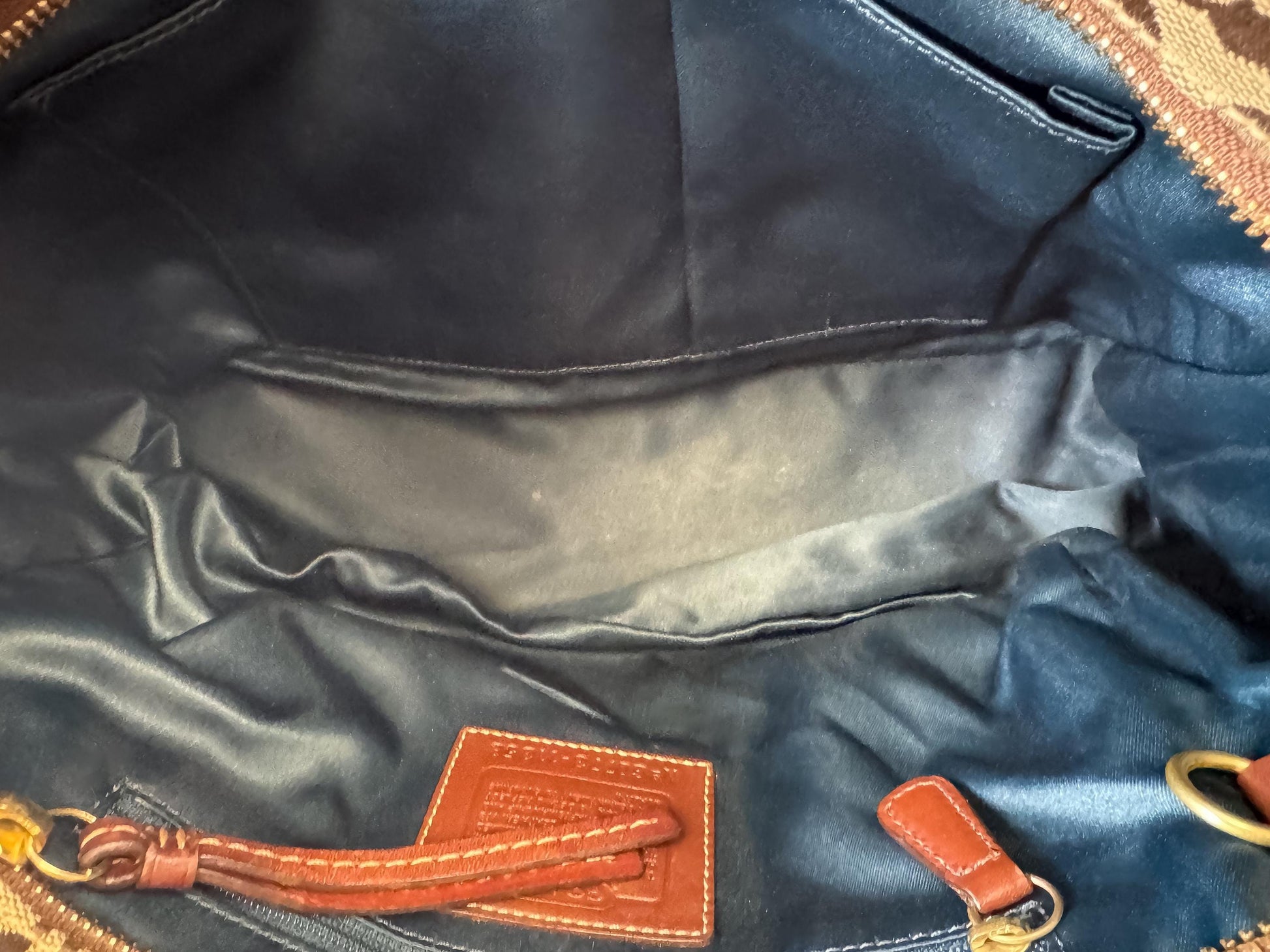 Y2K 00s Coach Gallery Holiday Patchwork Shoulder Bag, Style 11358