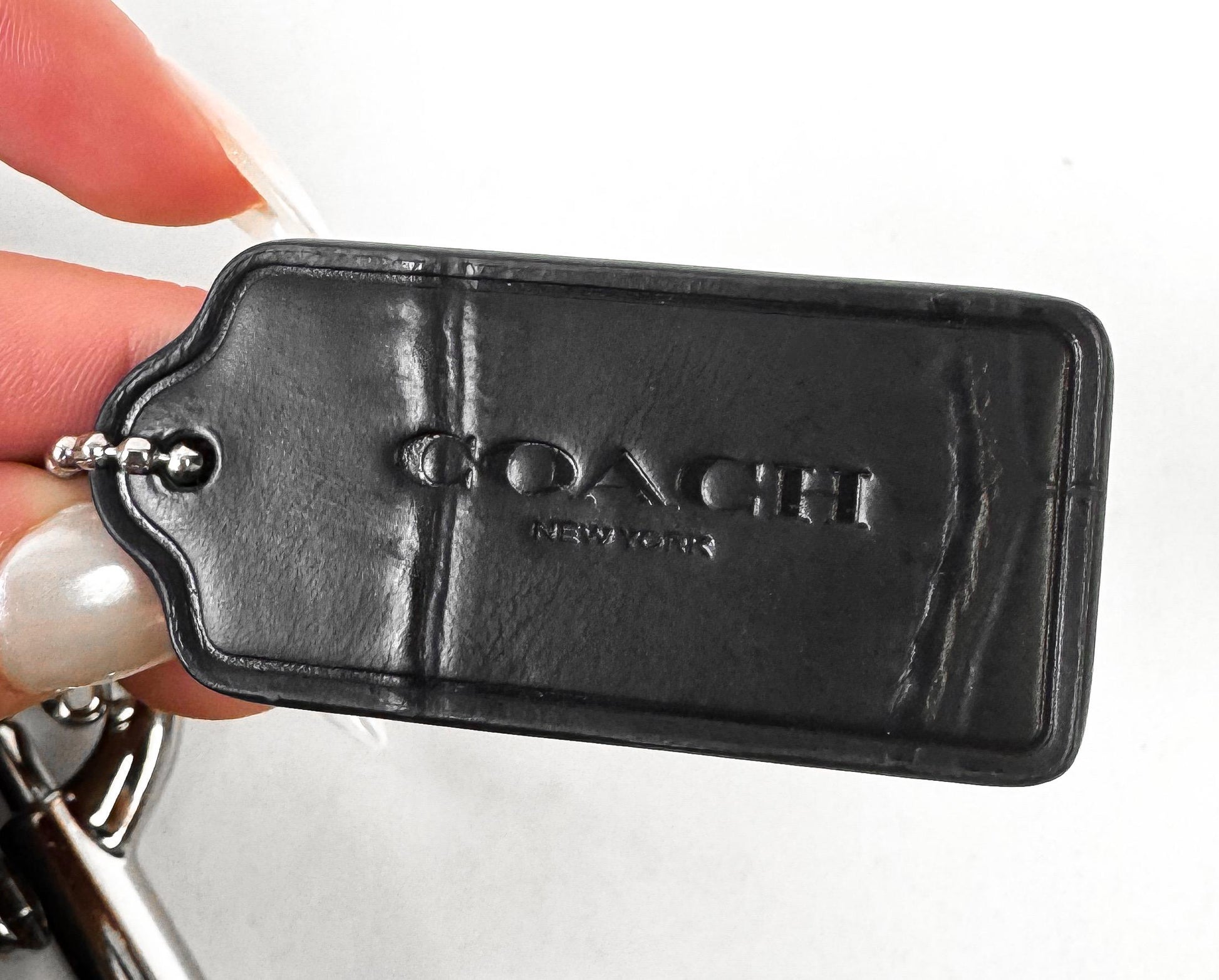 Modern Coach Beckett Slim Black Croc Embossed Crossbody Handle Briefcase Handbag, Style 72980