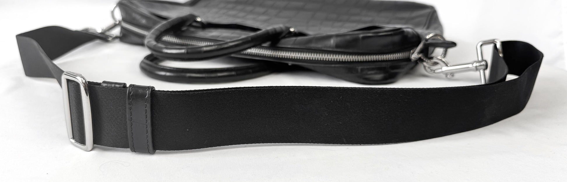 Modern Coach Beckett Slim Black Croc Embossed Crossbody Handle Briefcase Handbag, Style 72980