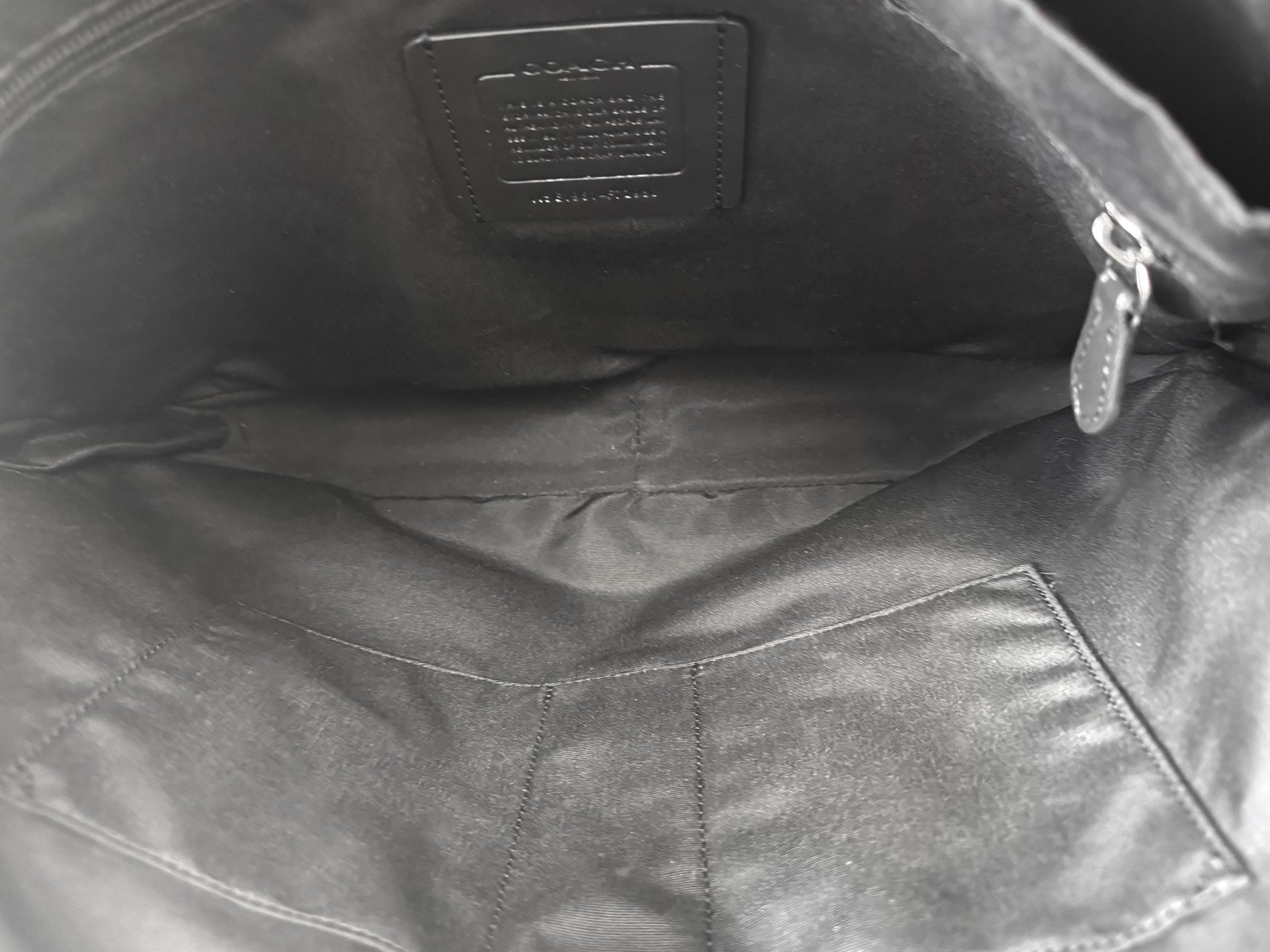 Modern Coach Beckett Slim Black Croc Embossed Crossbody Handle Briefcase Handbag, Style 72980