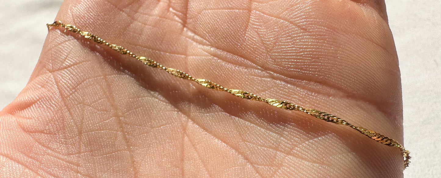 Vintage 14K Yellow Gold Guardian Angel Cherub Pendant on Roughly 25 Inch 14K Italy Twisted Snake Chain