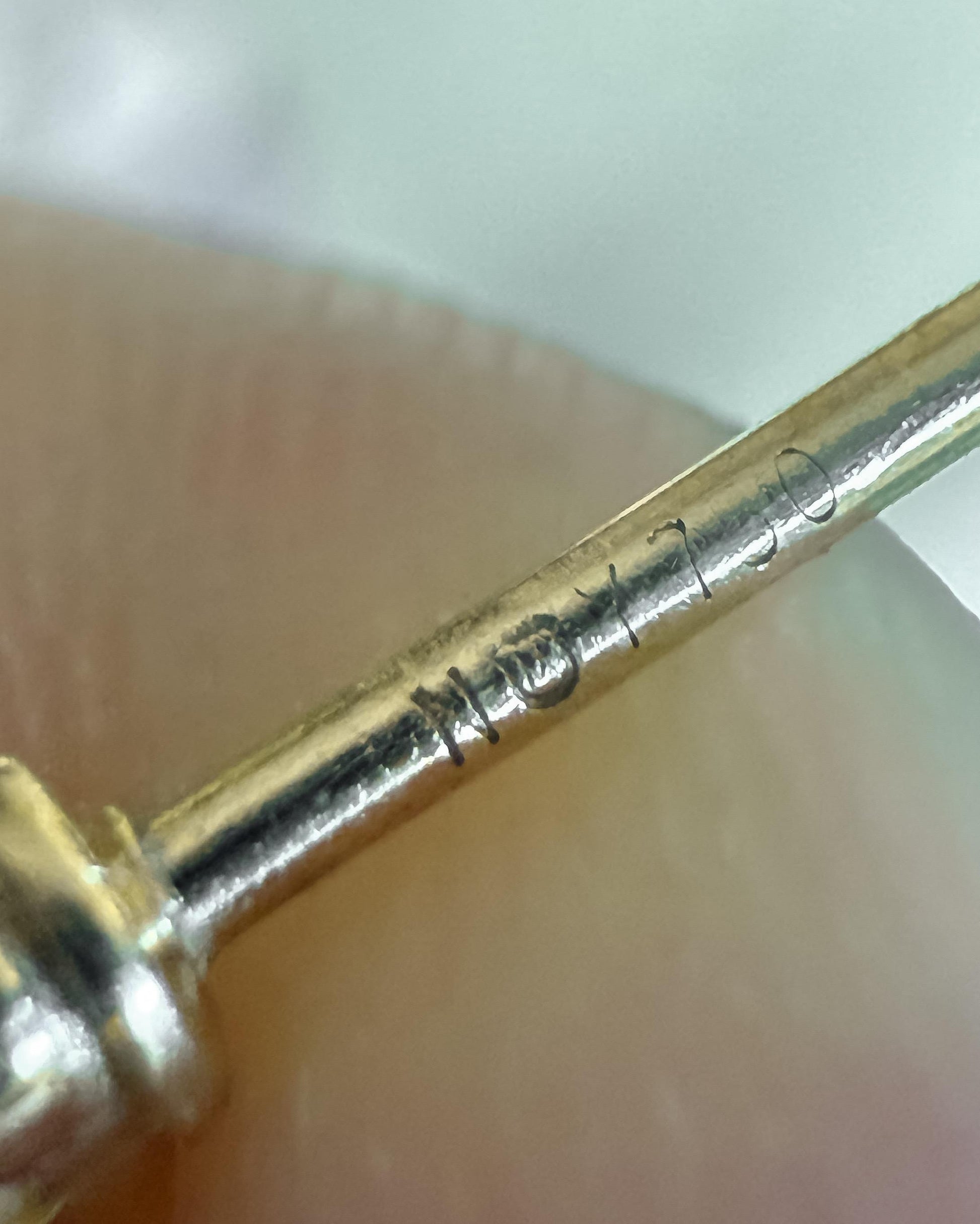 Vintage 18K 750 Yellow Gold Abstract Diamond Pearl Stud Earrings, Dainty Simple Elegant Bridal Stud Earrings