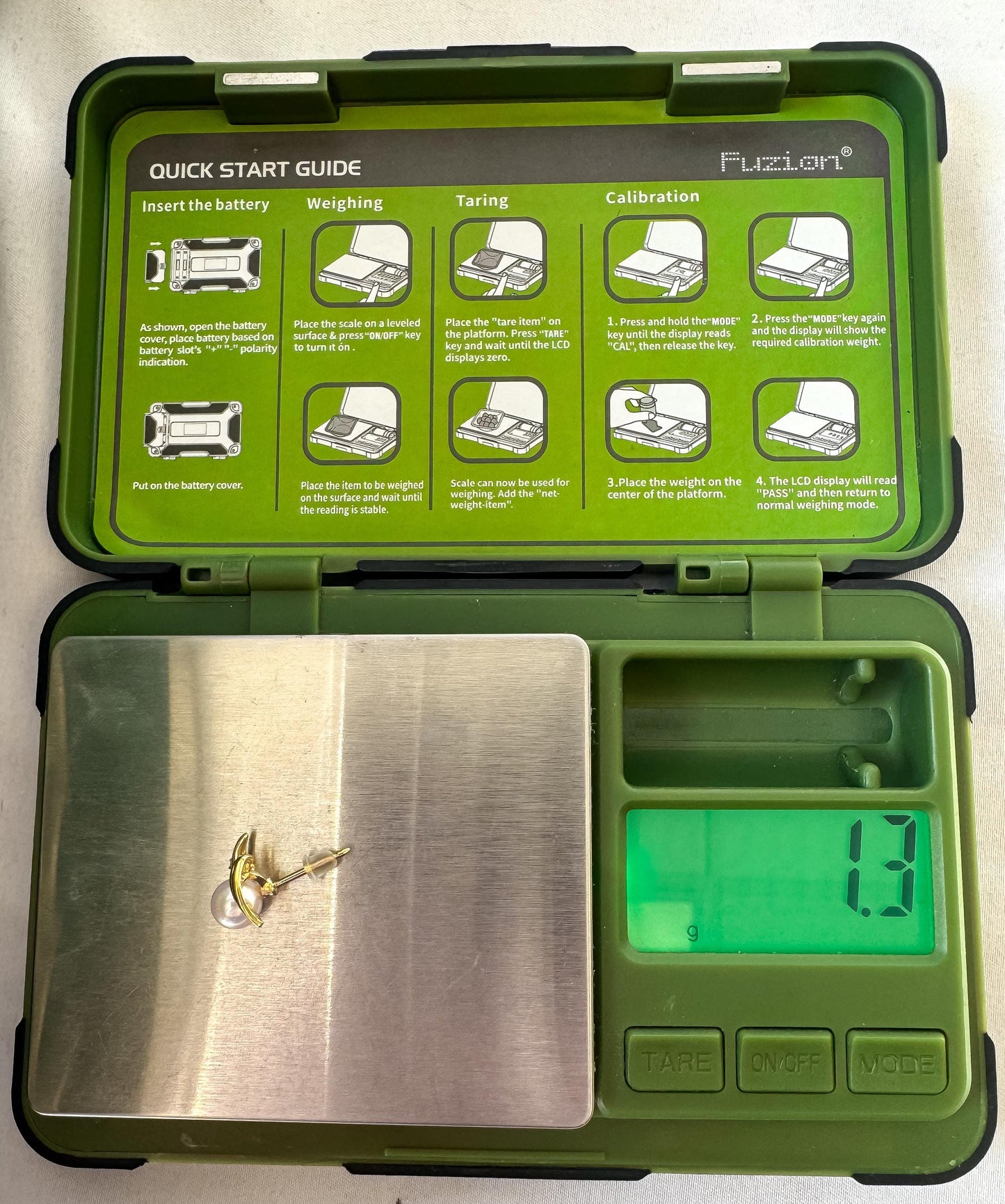 Vintage 18K 750 Yellow Gold Abstract Diamond Pearl Stud Earrings, Dainty Simple Elegant Bridal Stud Earrings