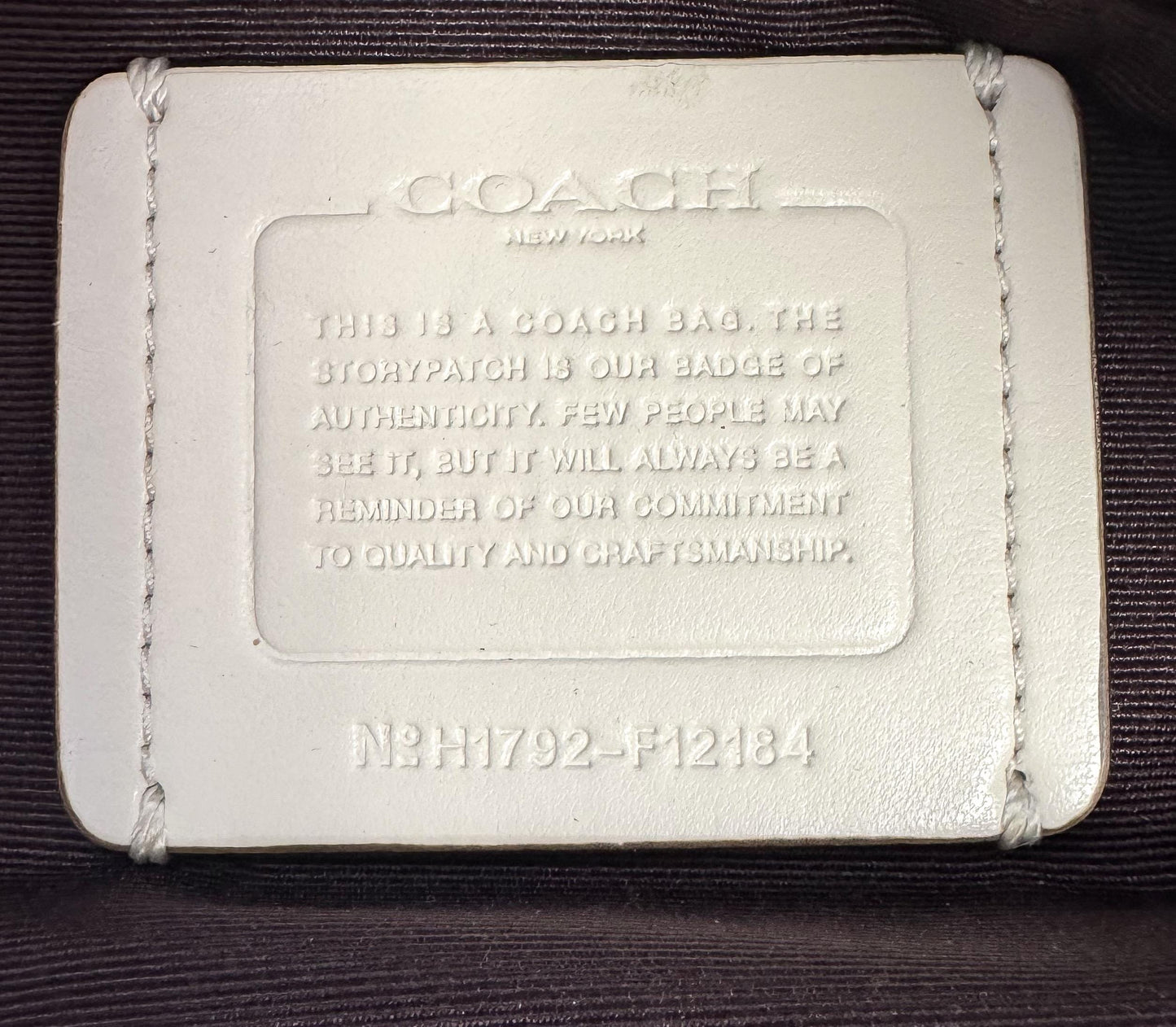 Modern Coach Town Tote Chalk White/Cream Turn Lock Pebbled Leather Shoulder Toten Bag, Style 12184