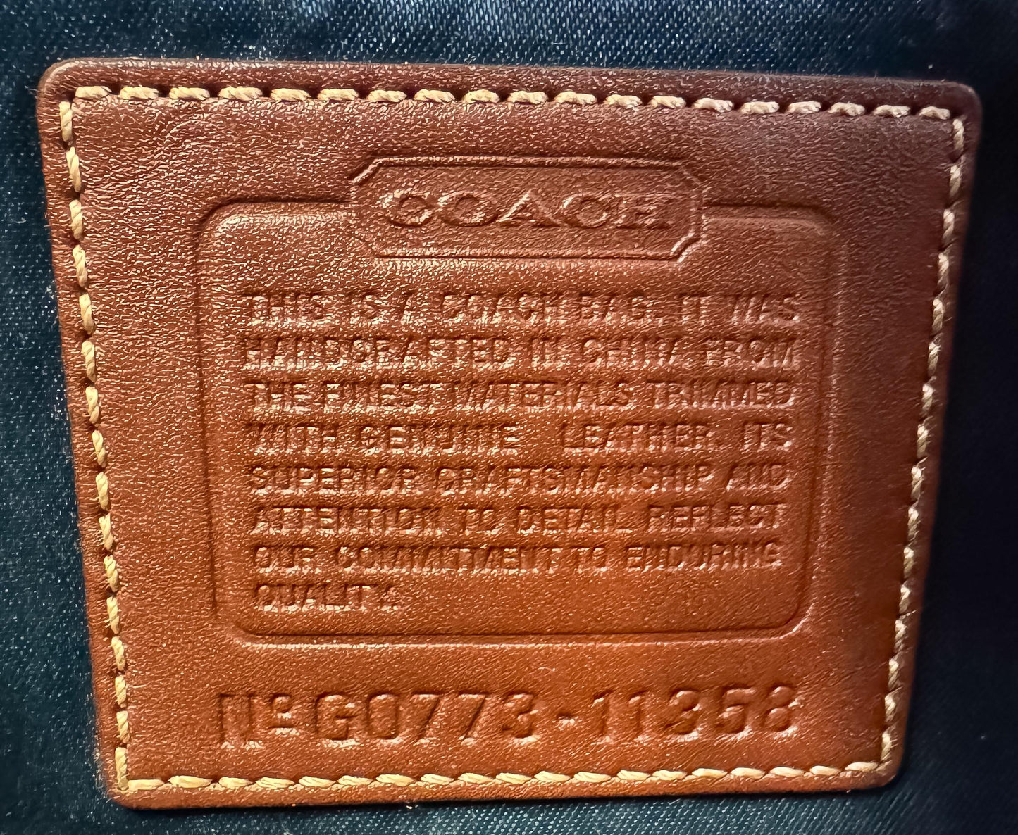 Y2K 00s Coach Gallery Holiday Patchwork Shoulder Bag, Style 11358