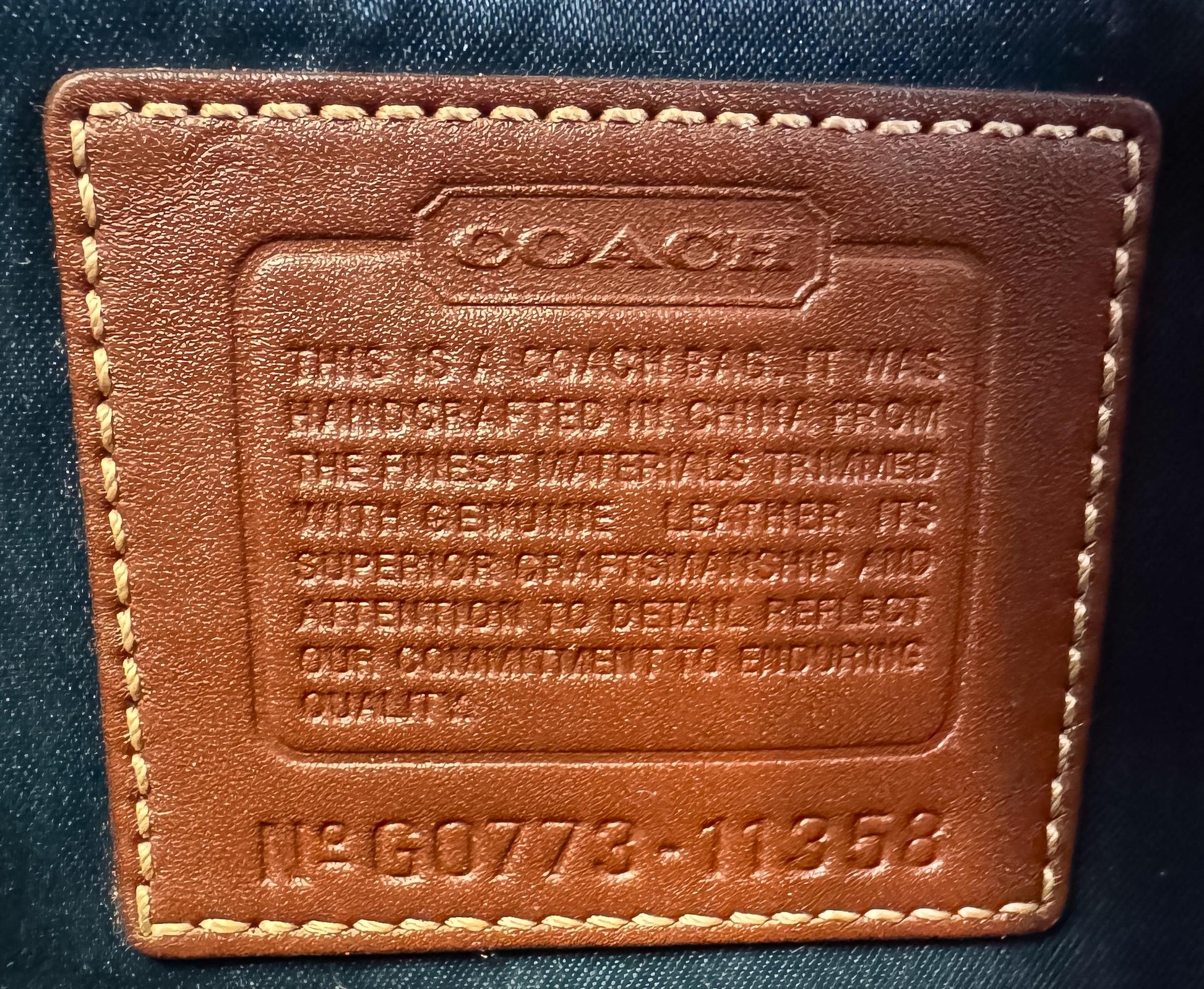 Y2K 00s Coach Gallery Holiday Patchwork Shoulder Bag, Style 11358