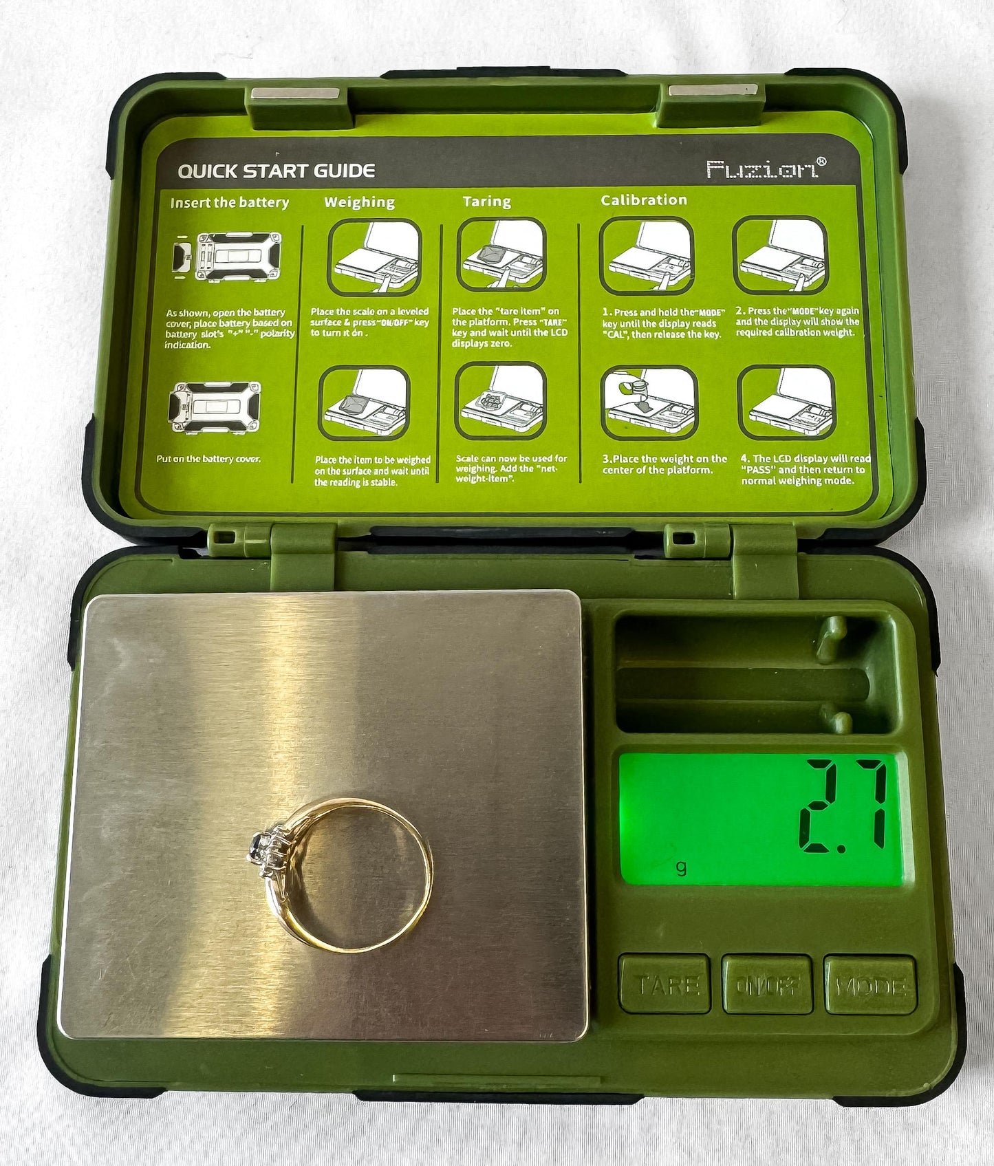 Vintage 10K Yellow Gold Oval Blue Sapphire Diamond Ring, Size 9.75, Vintage Art Deco Cocktail Style Ring