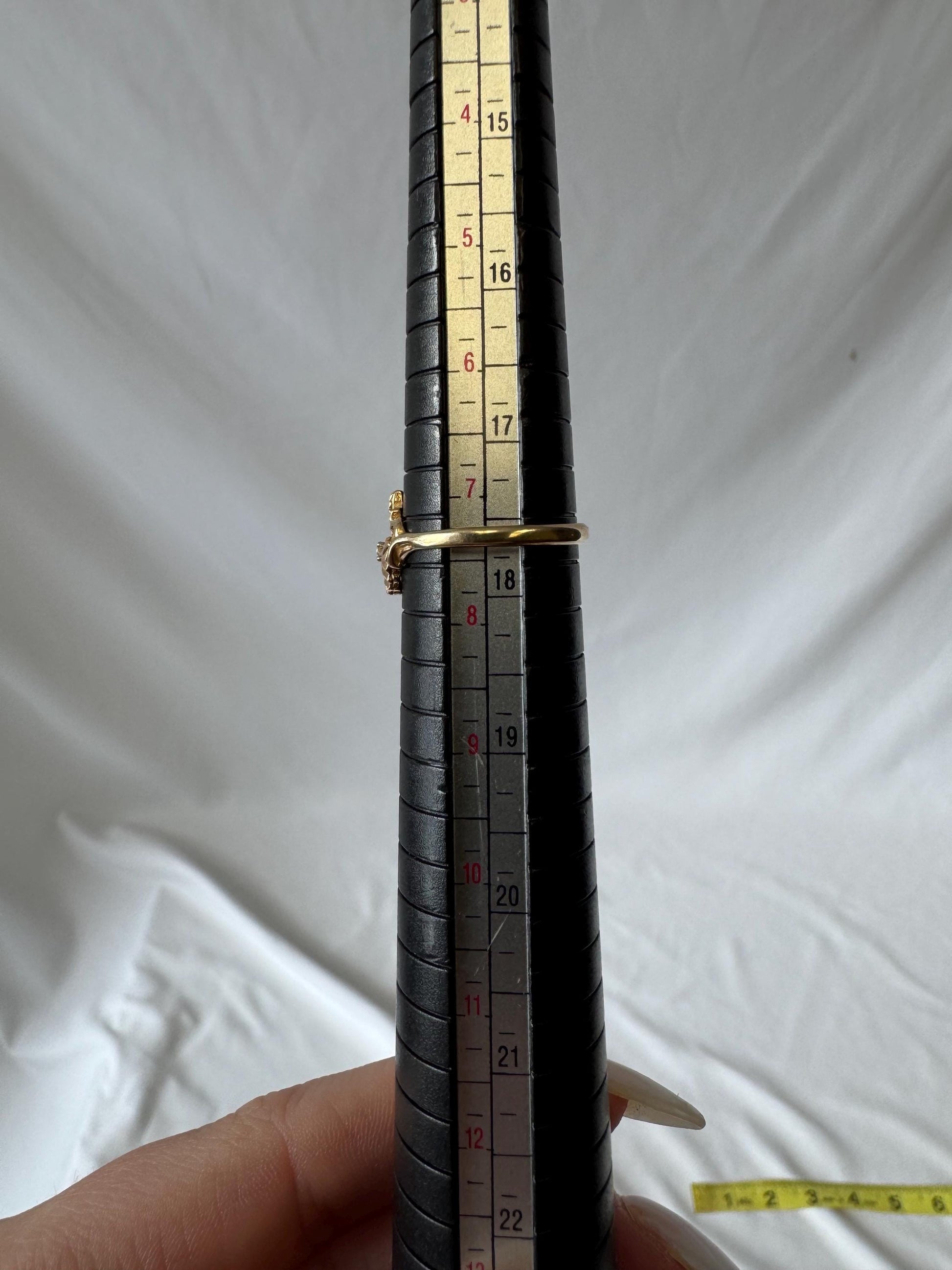 Vintage 10K CCO Black Hills Gold Diamond Multi Tone Leaf Ring, Sz. 7.25