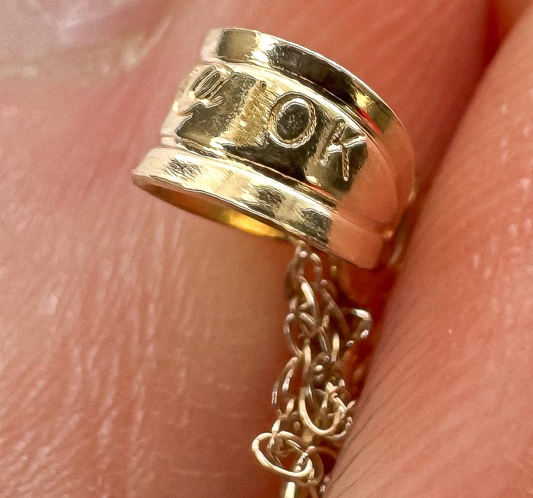 10K Gold Michael Anthony Mother of Pearl Dove Tree Circular 18" Pendant Necklace