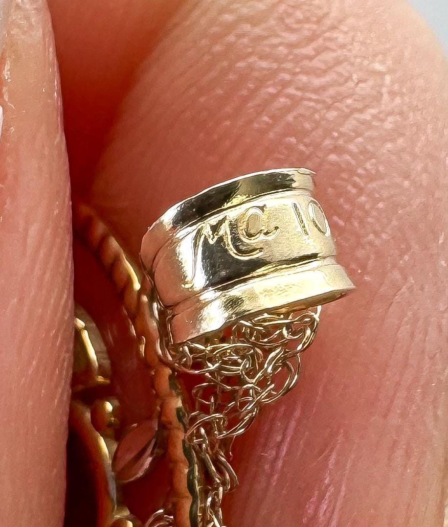 10K Gold Michael Anthony Mother of Pearl Dove Tree Circular 18" Pendant Necklace