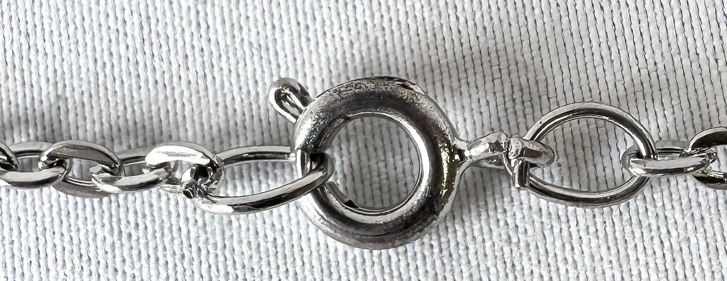 Vintage Silpada 925 Onyx Square Double Frame Pendant on 16" Chain, Unique Boho Western Navajo Necklace