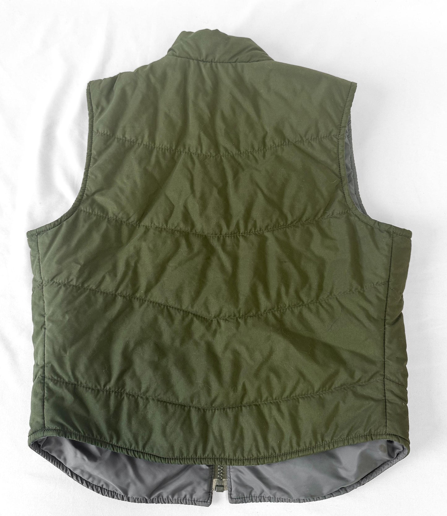 Vintage 90s The North Face Olive Green Quilted Vest, Women's Sz. S