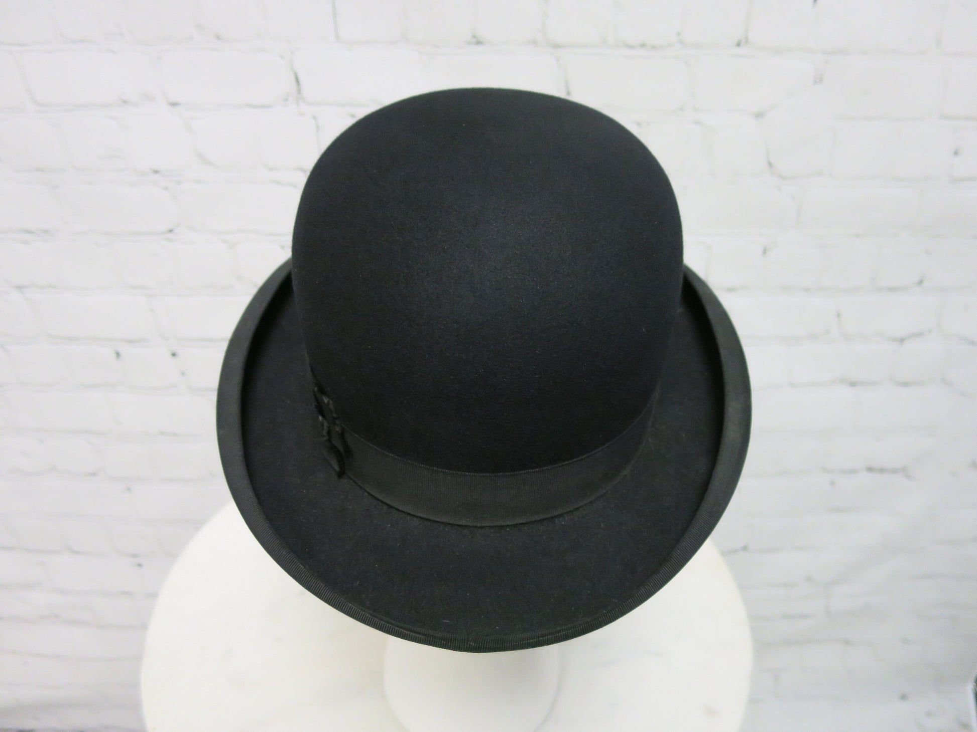 Vintage 1930s, Stetson Hat, Black Wool Bowler Hat, Sz 6 3/8, Derby Hat, Steam Punk Deadwood Style,Summer Bowler Hat, Stetson Co Philadelphia