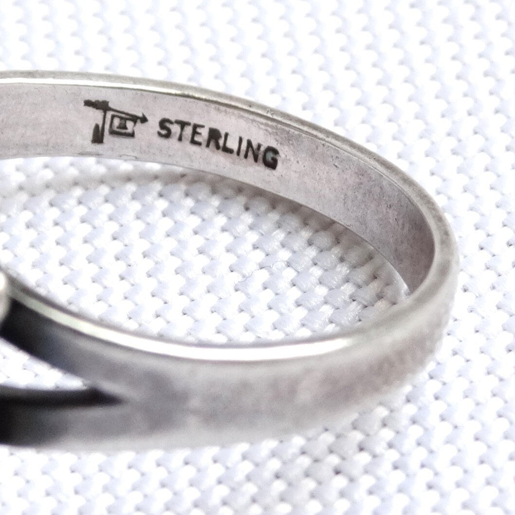 Vintage Bell Trading Post Sterling Turquoise Ring, Ring Size 8