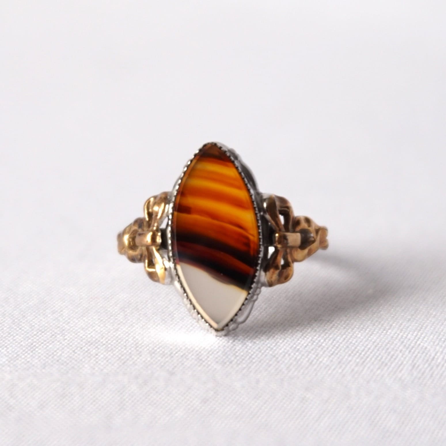 Vintage Sterling 10K Gold Clark & Coombs Ring, Ring Size 6 3/4, Bohemian Jewelry
