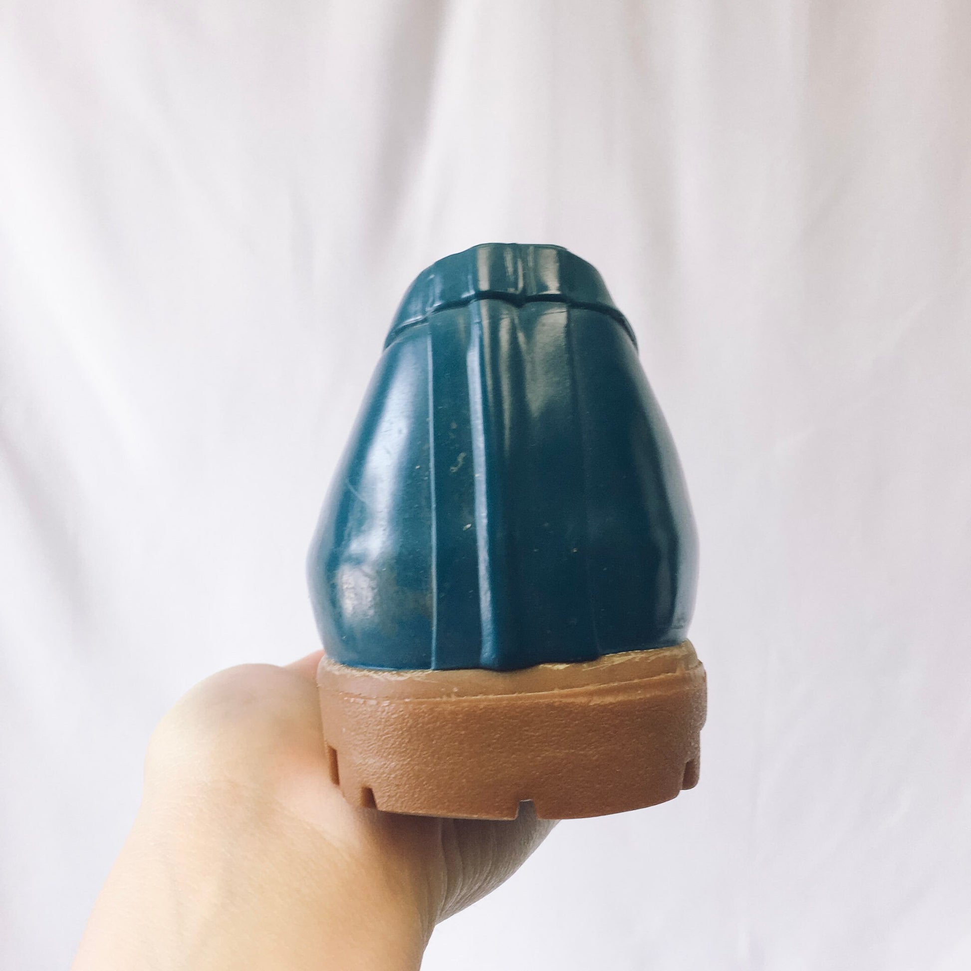 Vintage 1970s Mid West Blue Rubber Shoes, Women's sz. 8