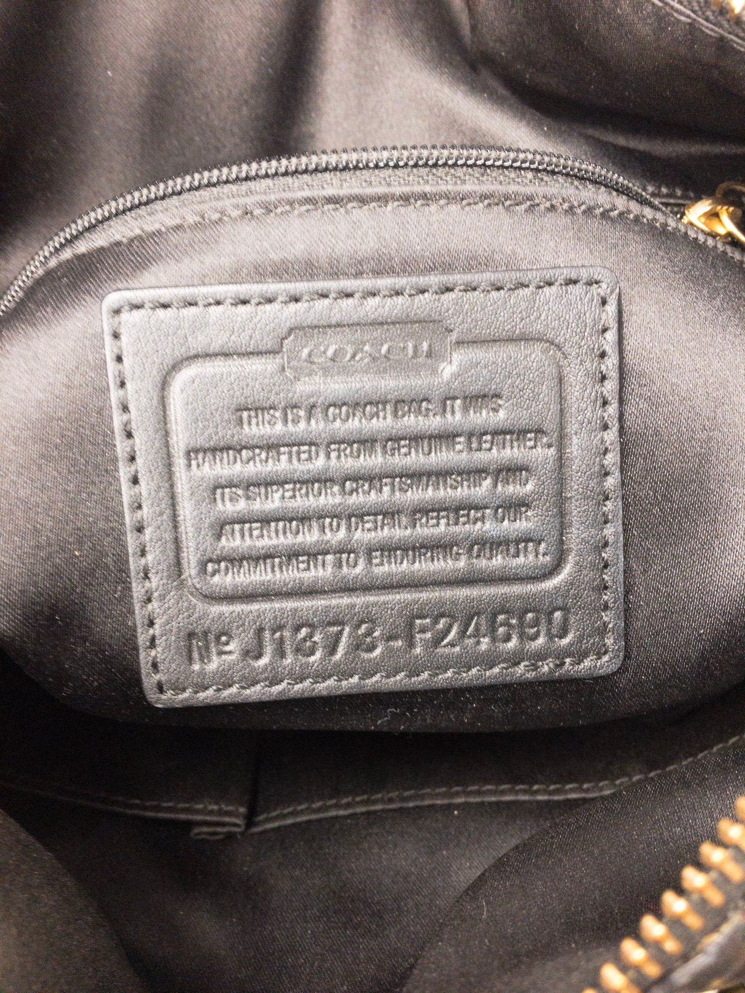Vintage COACH Campbell Satchel Handbag, Black Leather COACH Shoulder Bag, #24690