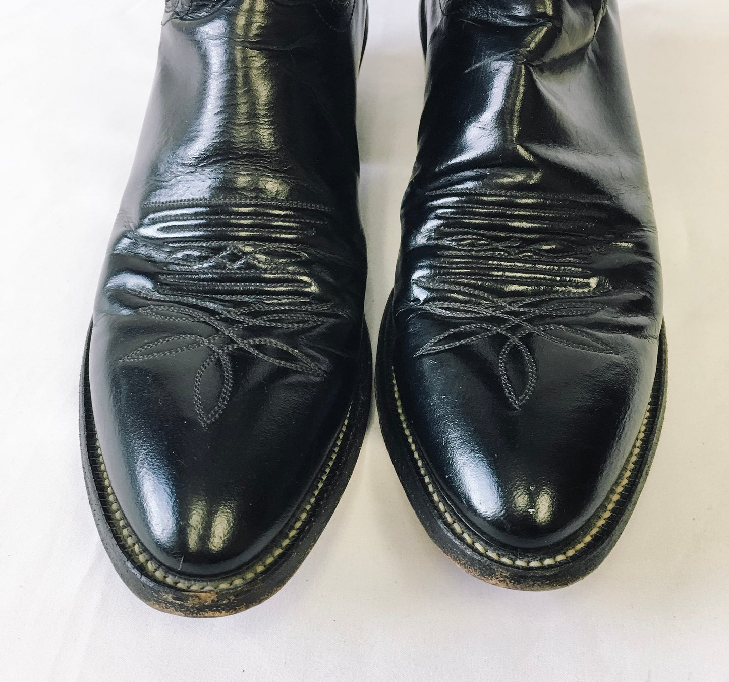 Vintage Leather JUSTIN Western Cowboy Boots, Women's sz. 10