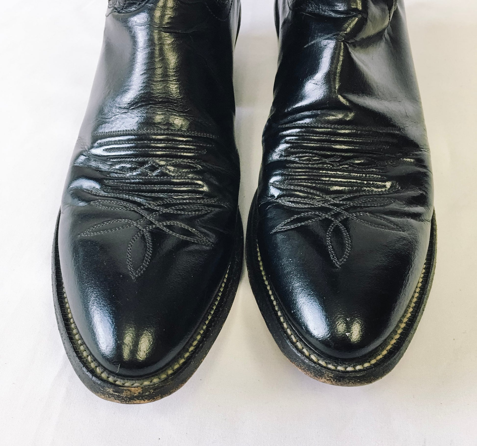 Vintage Leather JUSTIN Western Cowboy Boots, Women's sz. 10