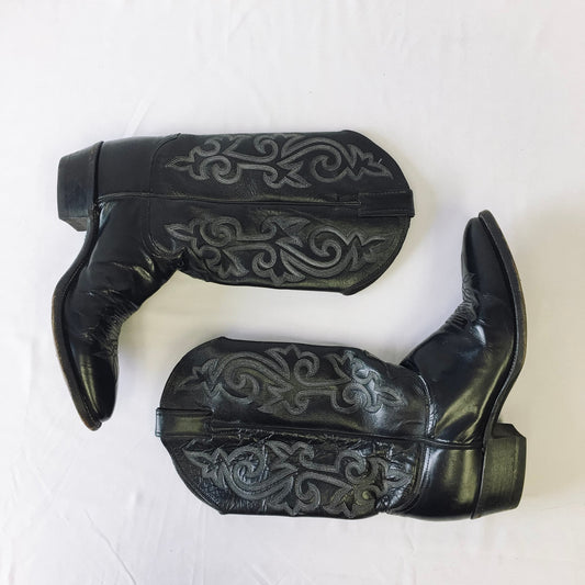 Vintage Leather JUSTIN Western Cowboy Boots, Women's sz. 10