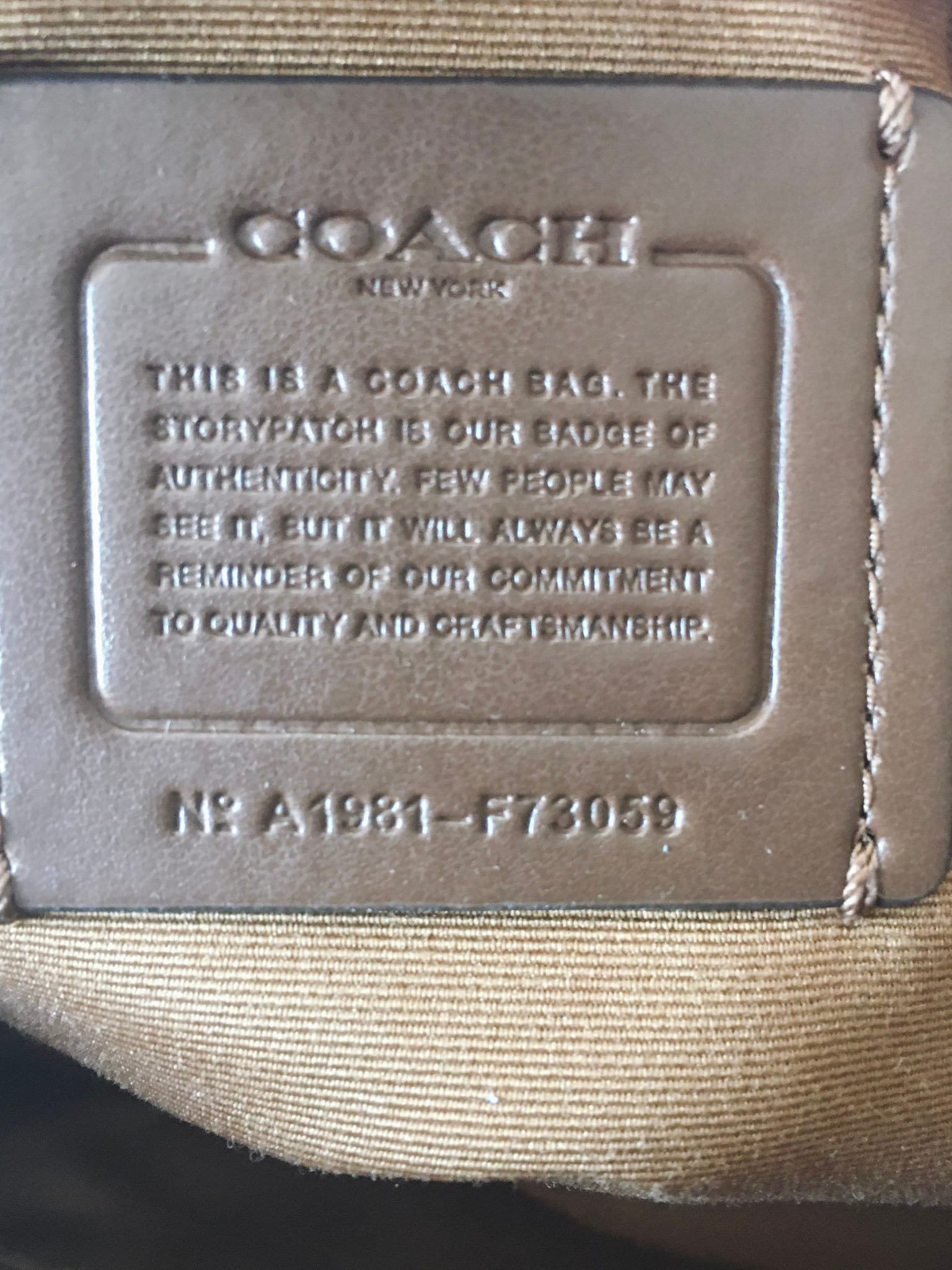 Vintage Coach Mini Sierra Embossed Leather Satchel. Style No. A1981-F73059, Missing Shoulder Strap