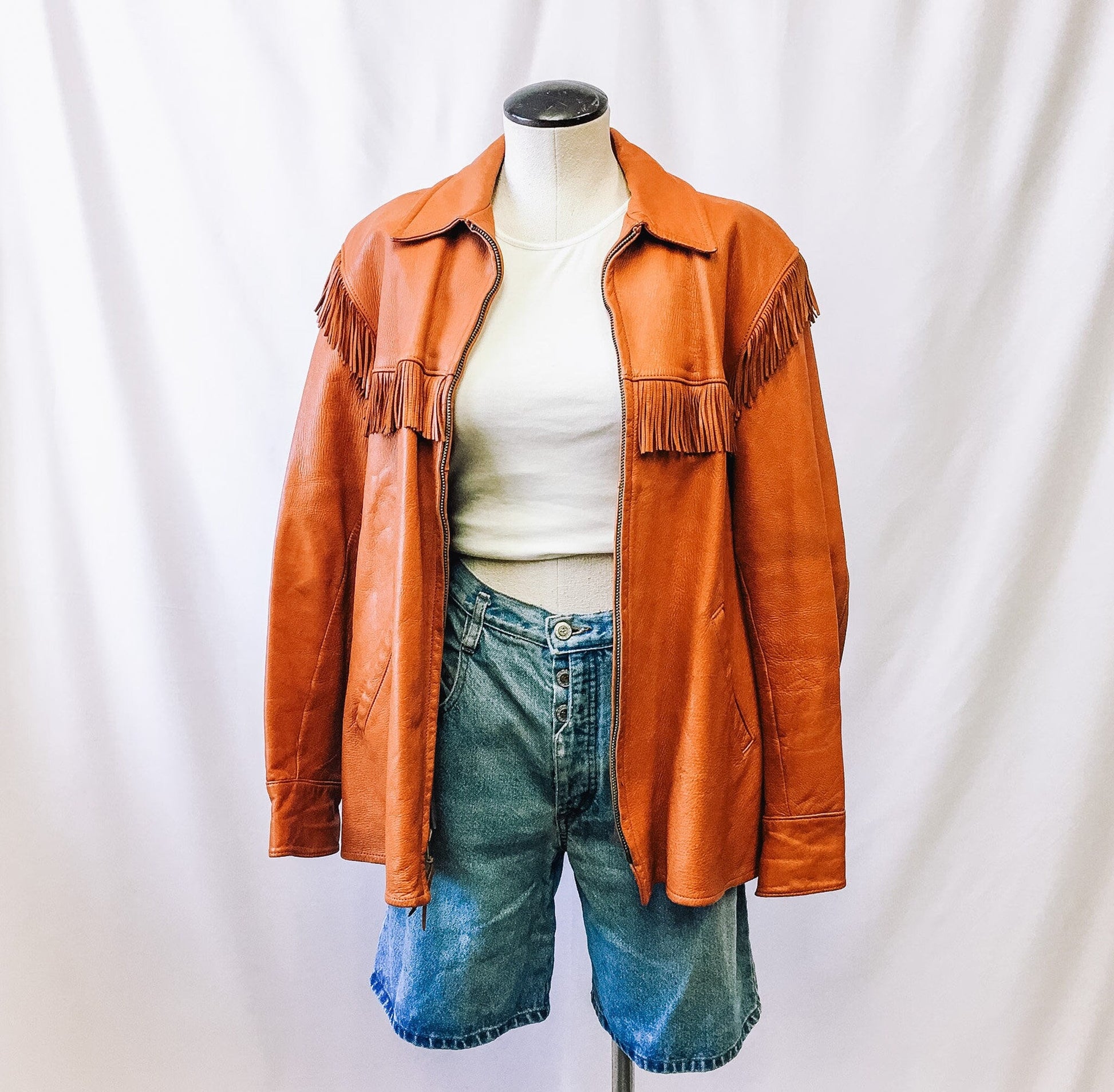 Vintage 50s Midwestern Sport Togs Brown Fringe Jacket