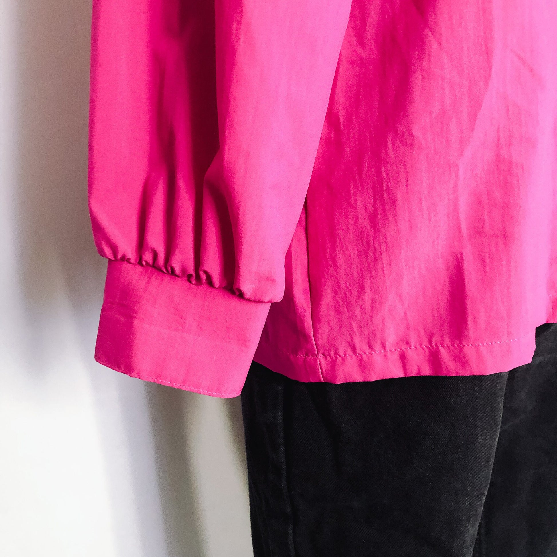 Vintage Fuchsia Pink Button-up Blouse, Wildflower Brand, Sz. S