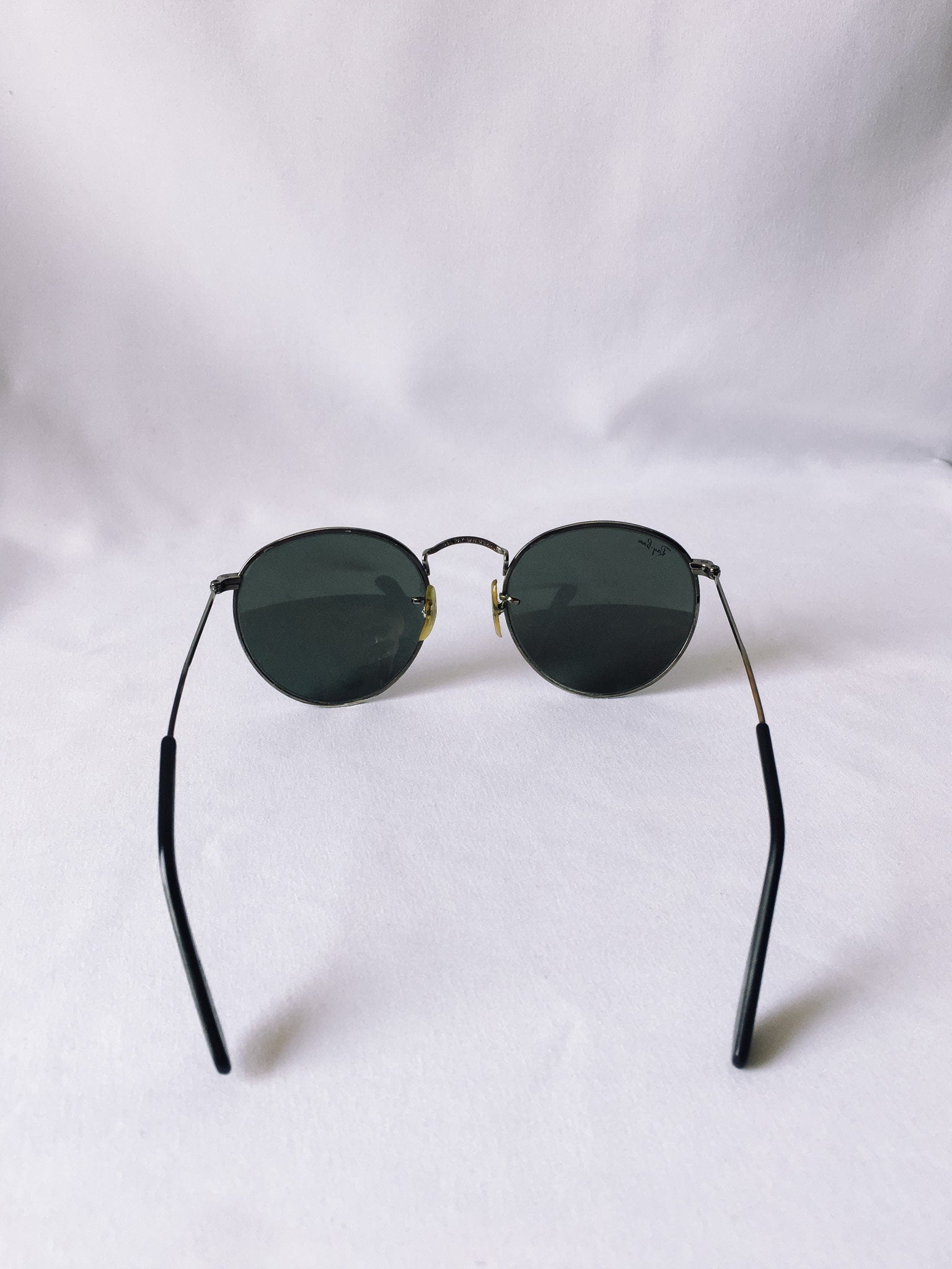 Vintage Antique Silver Metal Framed Ray Bans B & L, Style W0967