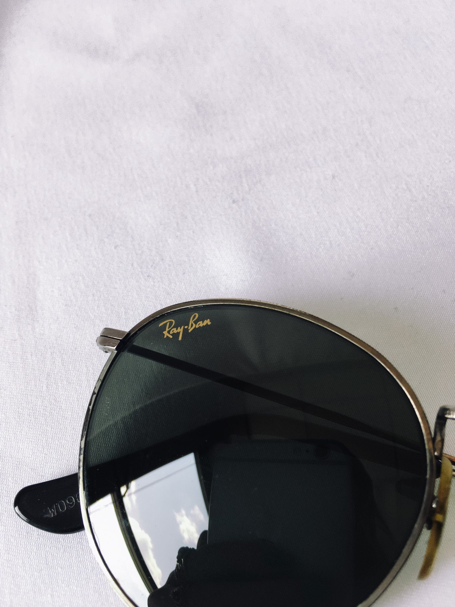 Vintage Antique Silver Metal Framed Ray Bans B & L, Style W0967