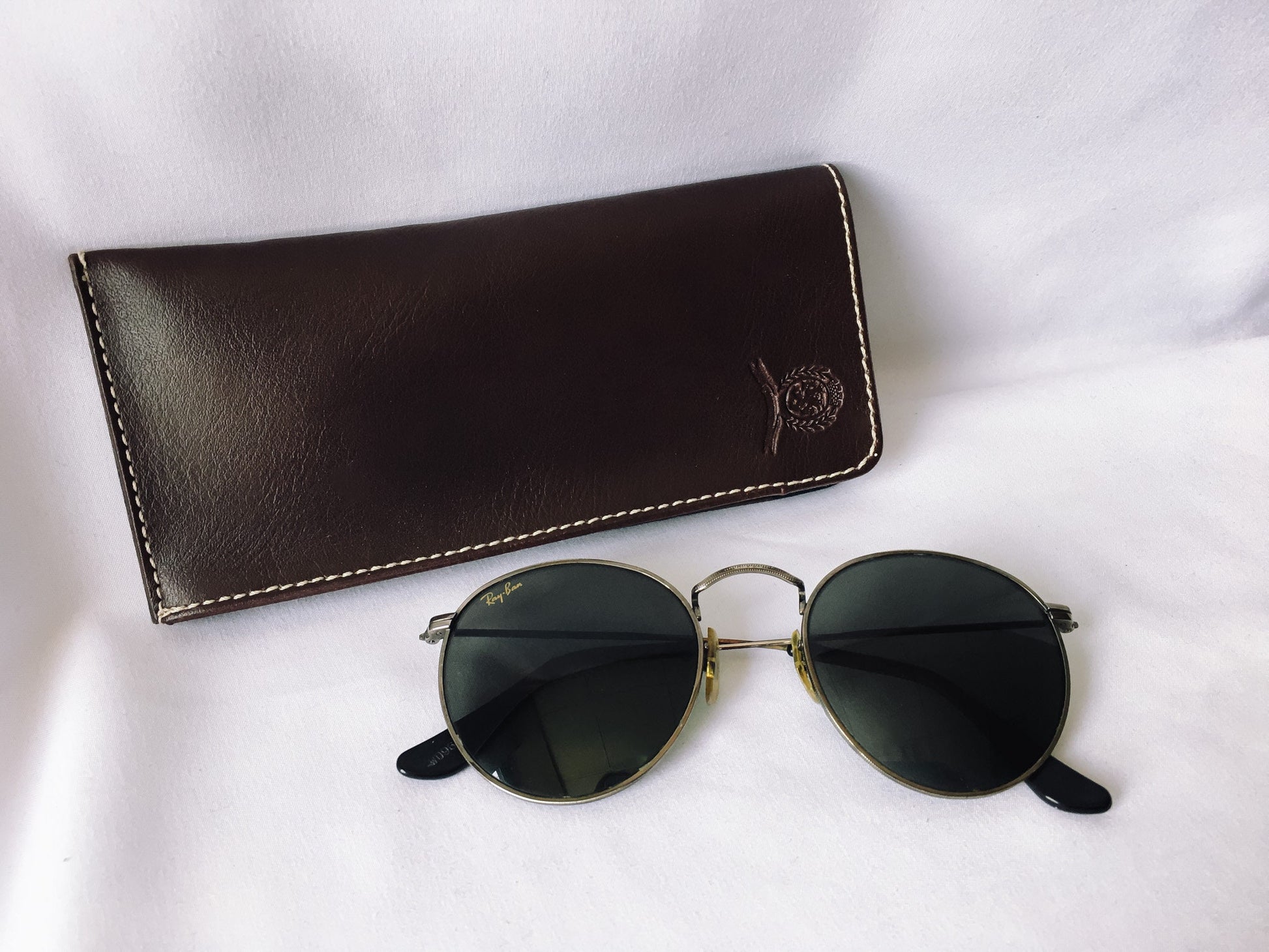 Vintage Antique Silver Metal Framed Ray Bans B & L, Style W0967