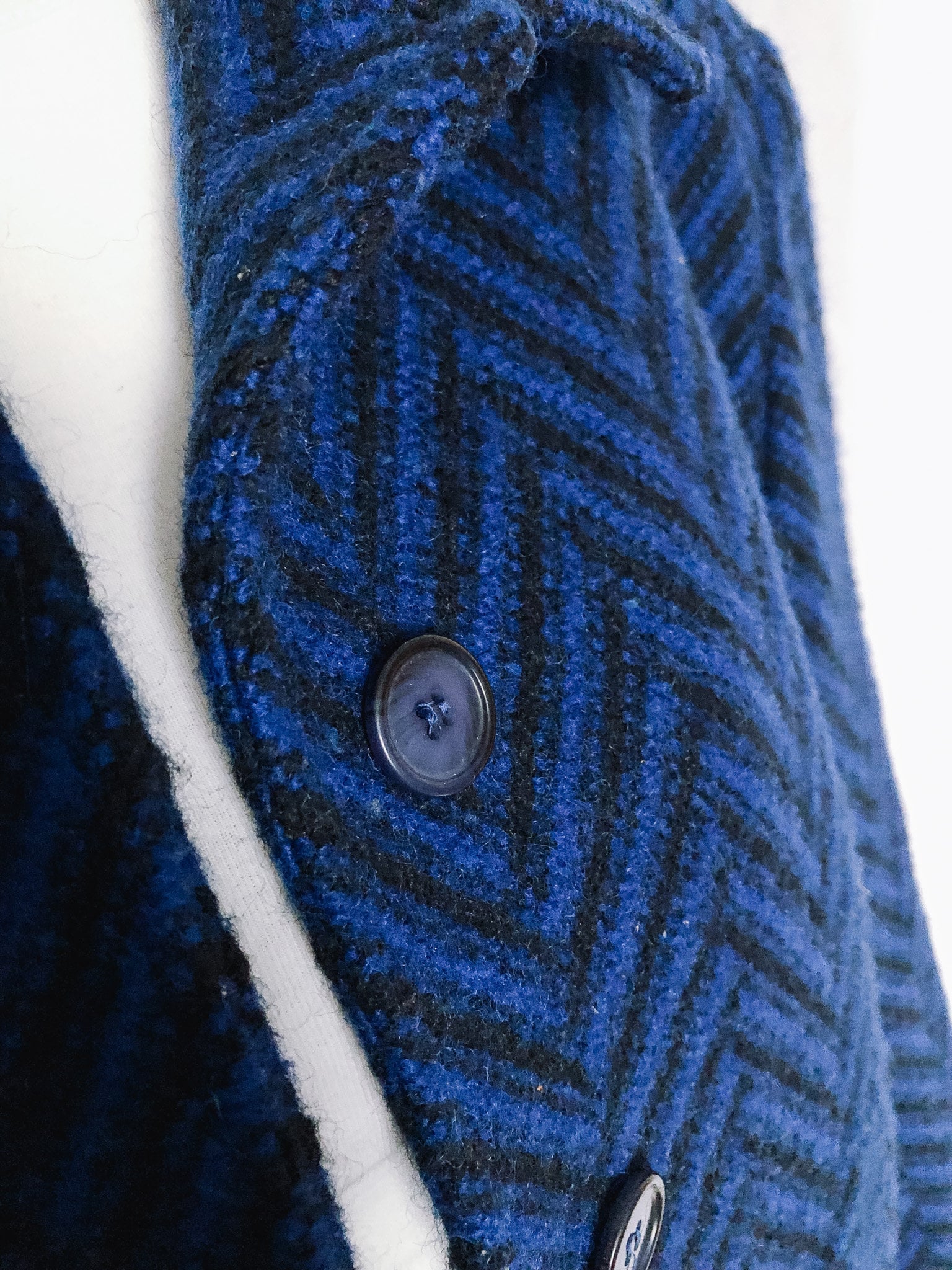 Vintage Pendleton Blue Knit Peacoat, Vintage Sz. 16