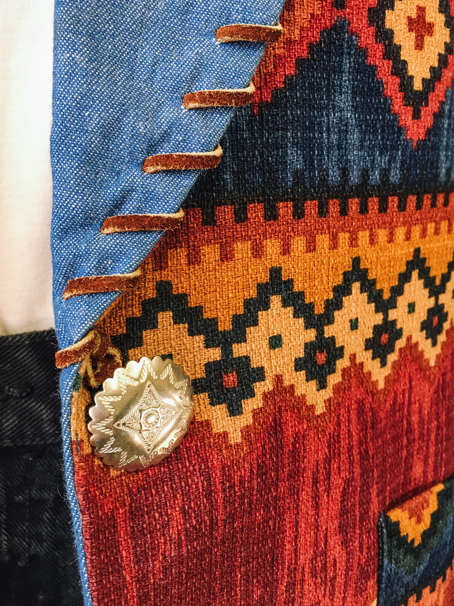 Vintage Diamond L Western Wear Women's Aztec Blazer with Removeable Shoulder Pads, Vintage Western Patterned Jacket, Sz. M