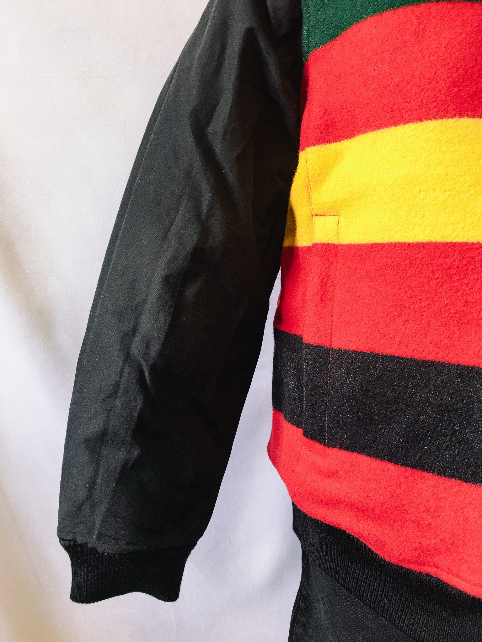 Vintage Eddie Bauer x Pendelton 1936 Skyline Reversible Striped/Black Jacket, Vintage Reversible Winter Coat, Women's Sz. L