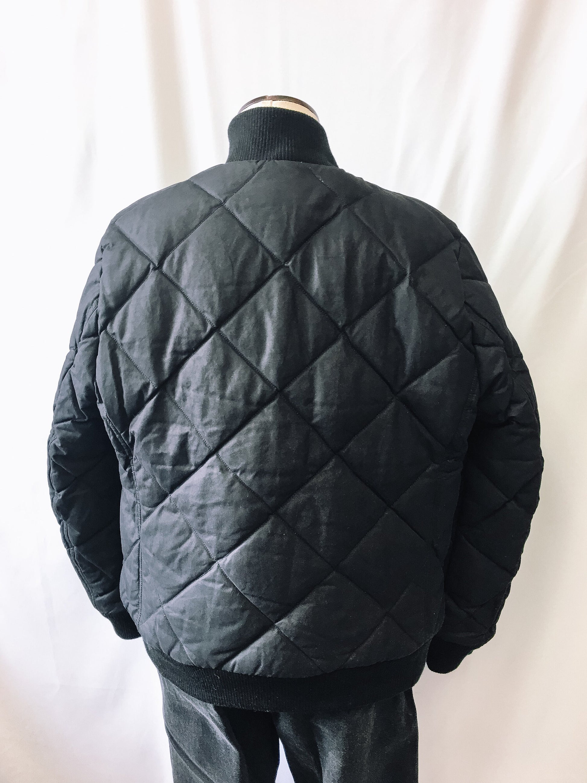 Vintage Eddie Bauer x Pendelton 1936 Skyline Reversible Striped/Black Jacket, Vintage Reversible Winter Coat, Women's Sz. L