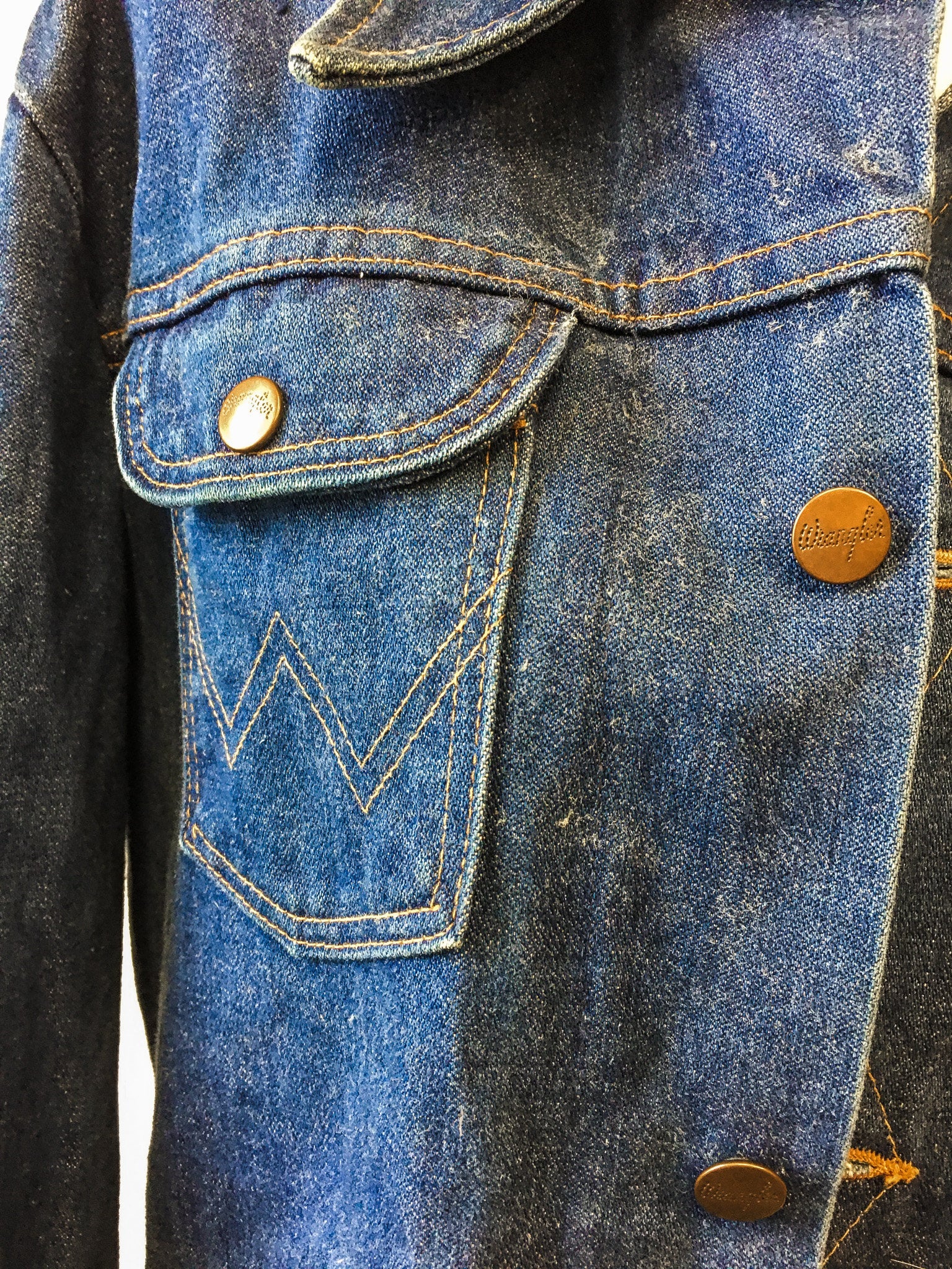 Vintage Rare W Stitch 1970/80s Wrangler Jean Jacket – Shop