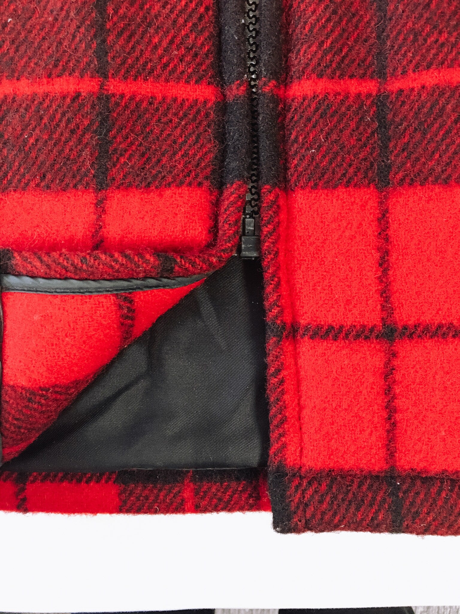 Vintage 70s Woolrich Red Buffalo Plaid Jacket, Sz. M, 1970s Pure Wool Coat