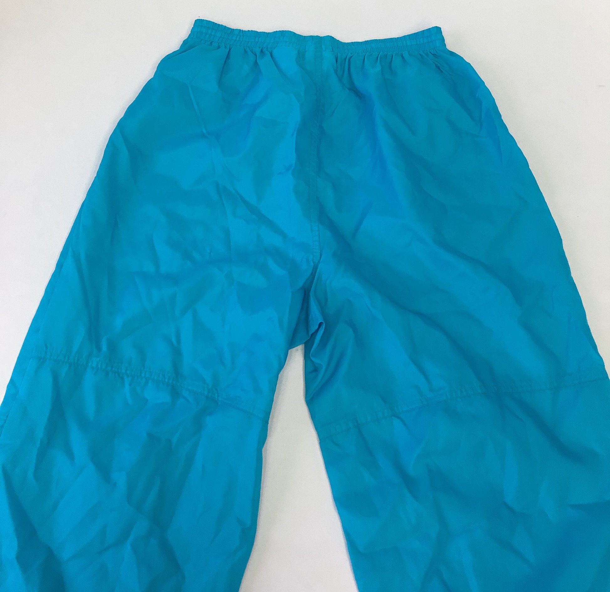 Vintage 90s Nike Teal Windbreaker Joggers, Sz. L, 1990s Athletic Streetwear Pants