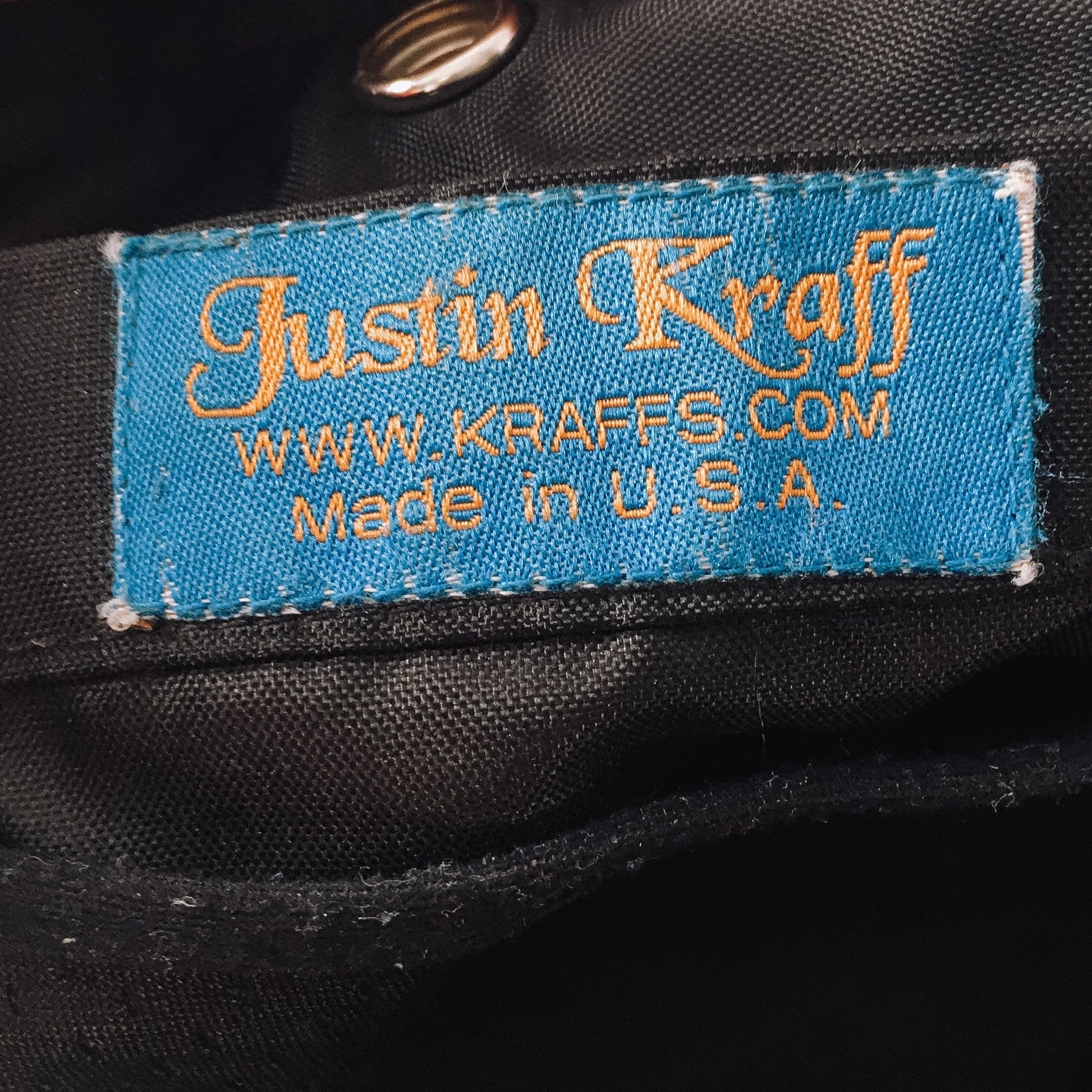 Vintage Justin Kraff Black & Purple Geometric Print Wool Tote Bag, Vintage Wool Shoulder Bag, Made in USA