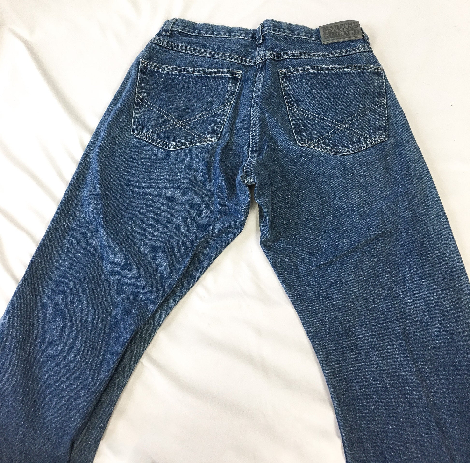 Vintage 90s Matithe Francois Girbaud Dark Wash Straight Leg Jeans, Men's Sz. 31, Made in USA