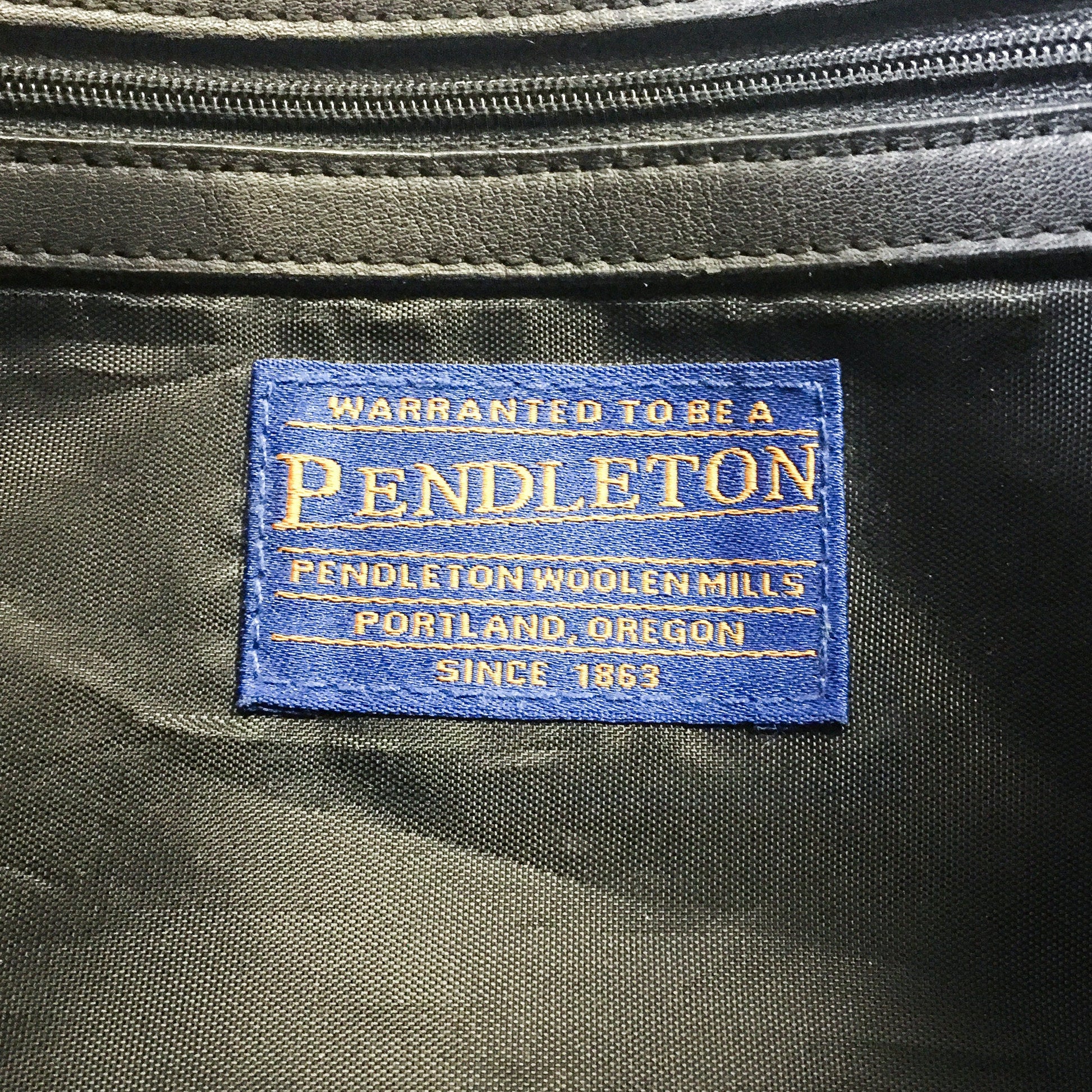 Vintage Pendleton Wool Black & Rainbow Geometric Print Small Shoulder/Tote Bag, Vintage Western Purse